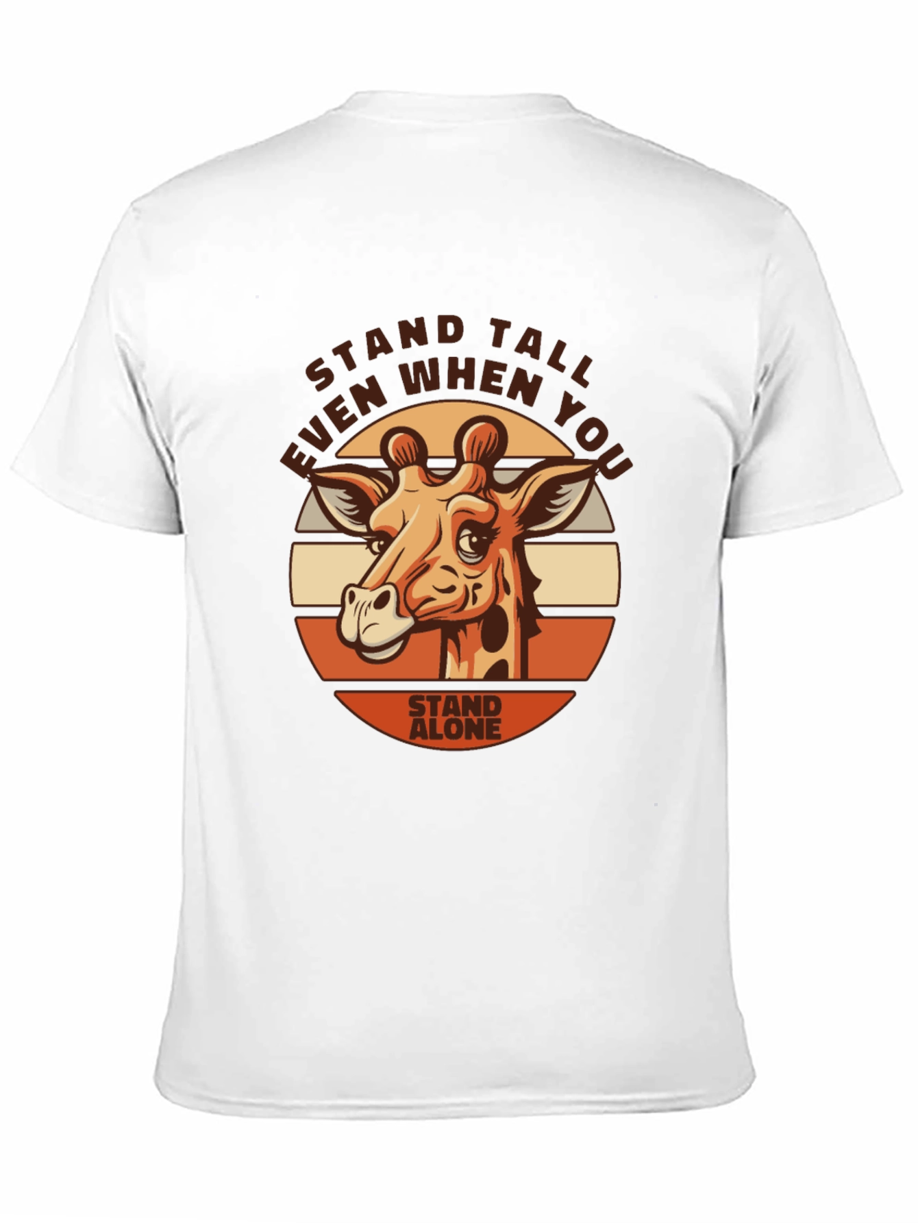 Stand Tall Giraffe Graphic Tee - Motivational