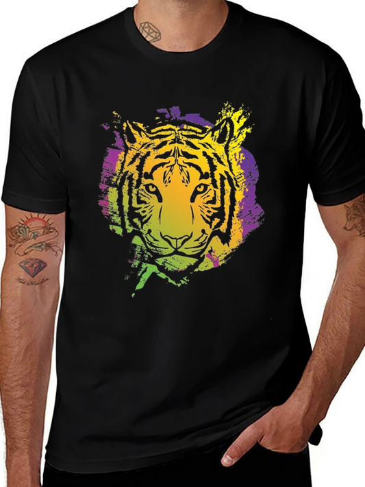 Tiger Graphic Print Mens T-Shirt