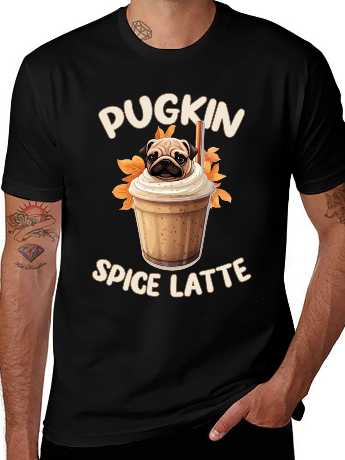Pugkin Spice Latte T-Shirt