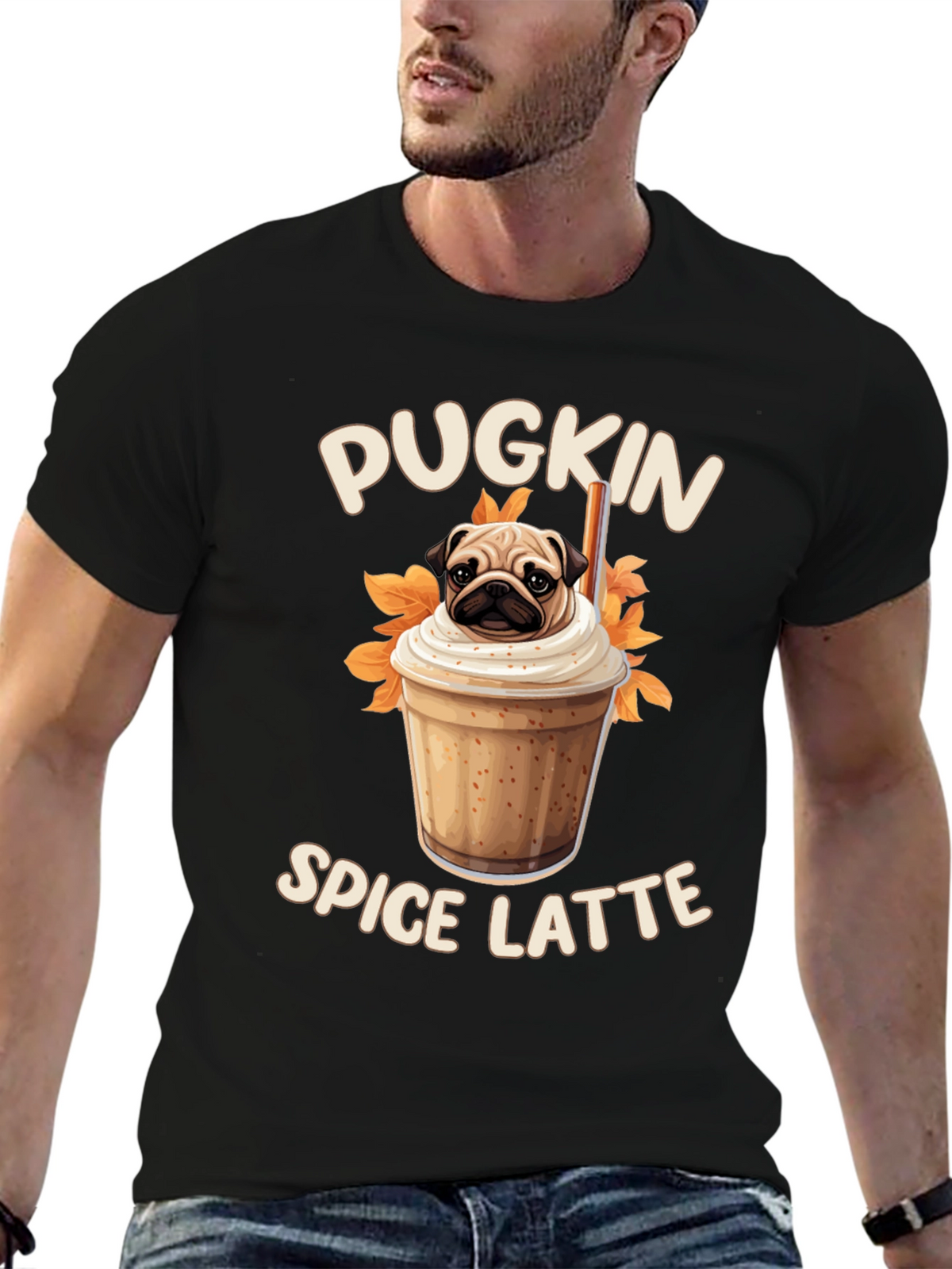 Pugkin Spice Latte T-Shirt