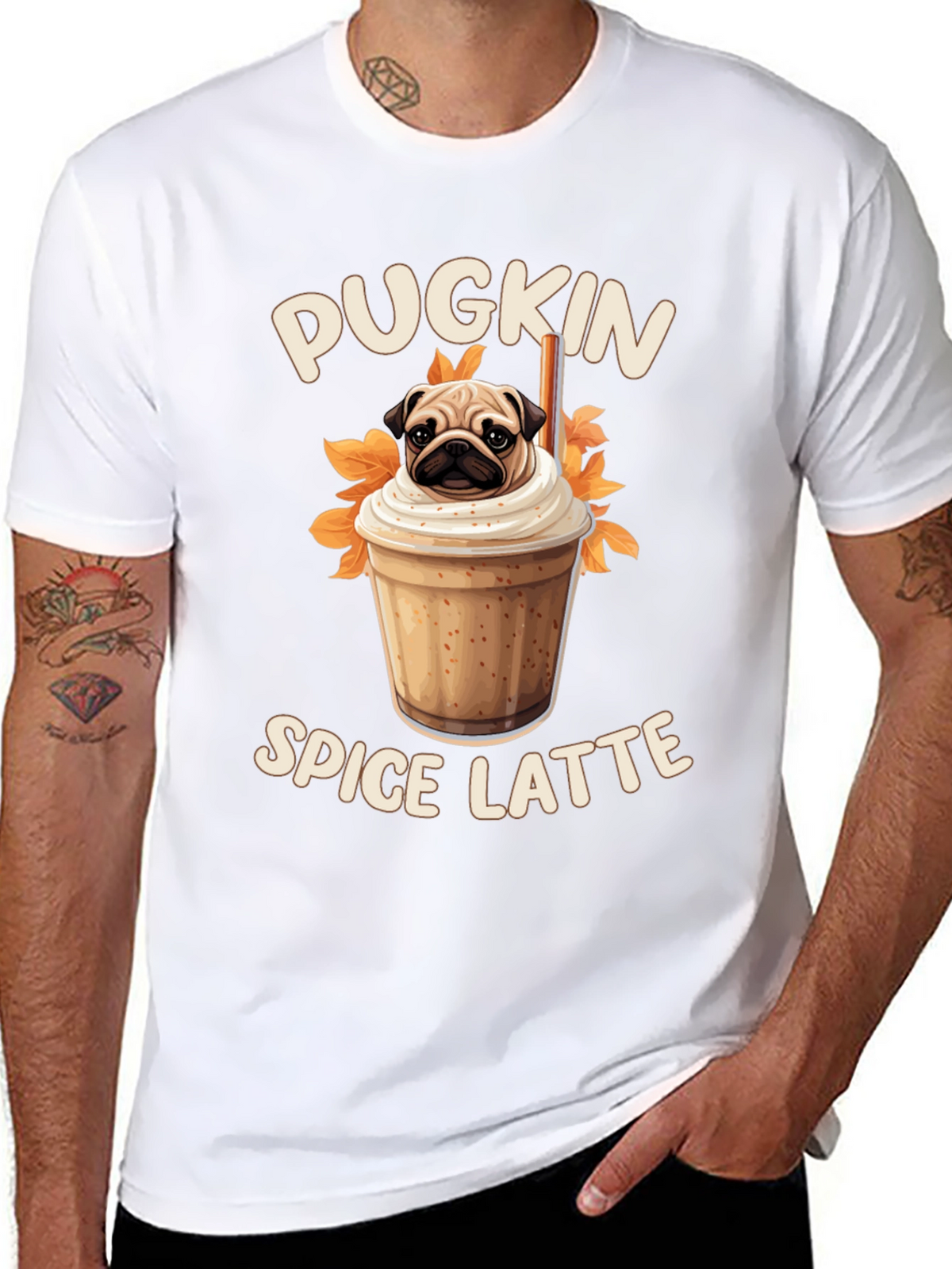Pugkin Spice Latte T-Shirt