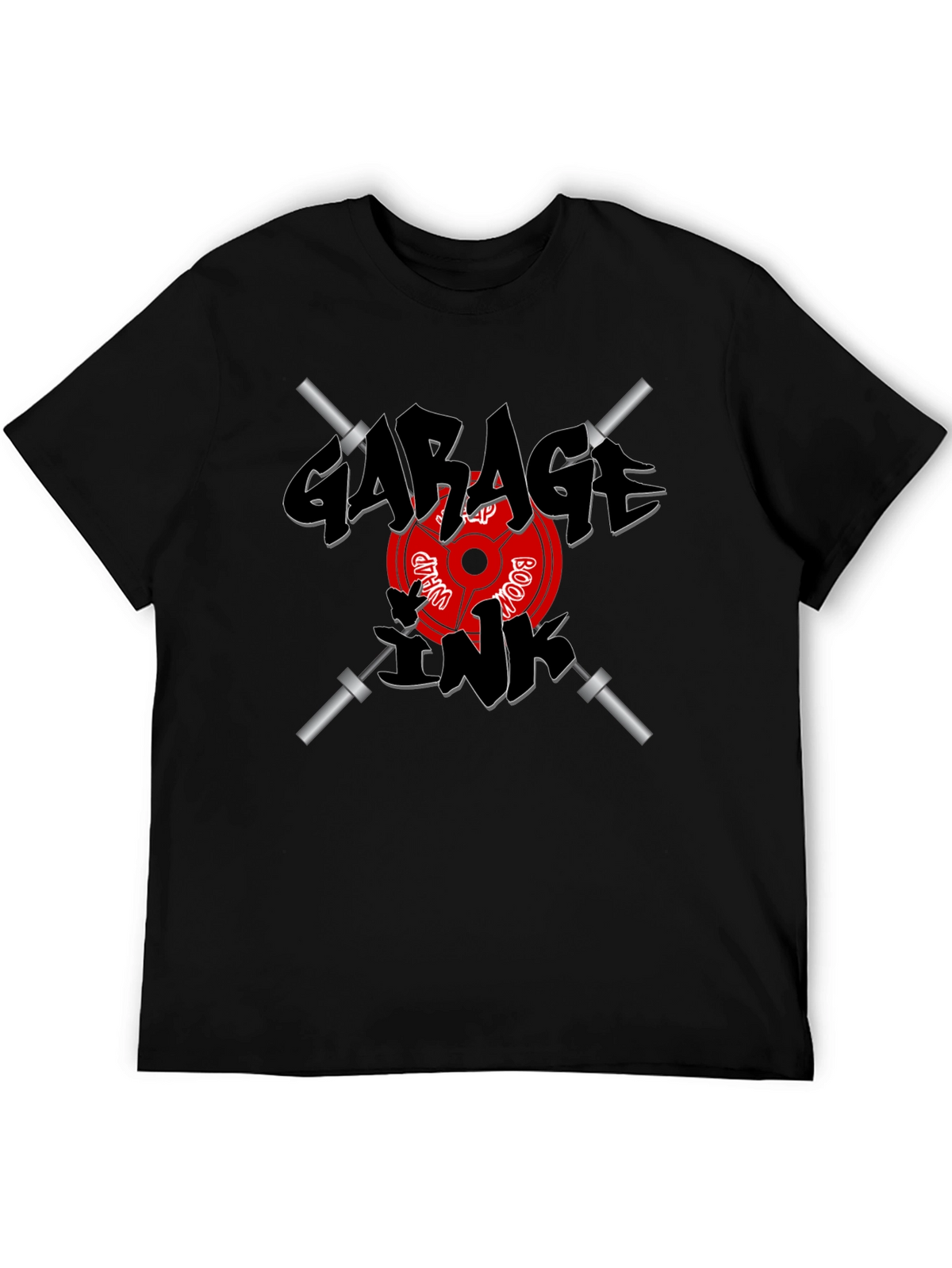Garage Ink Workout T-Shirt - Black Weightlifting Tee