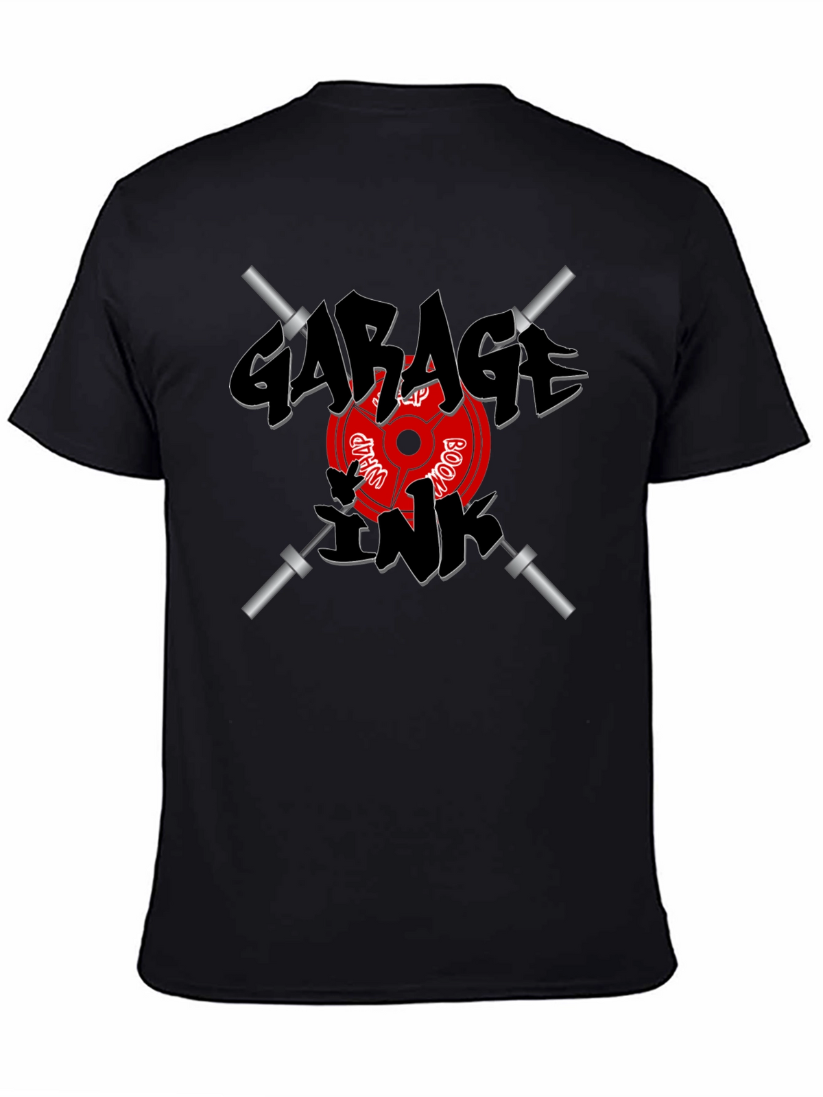 Garage Ink Workout T-Shirt - Black Weightlifting Tee