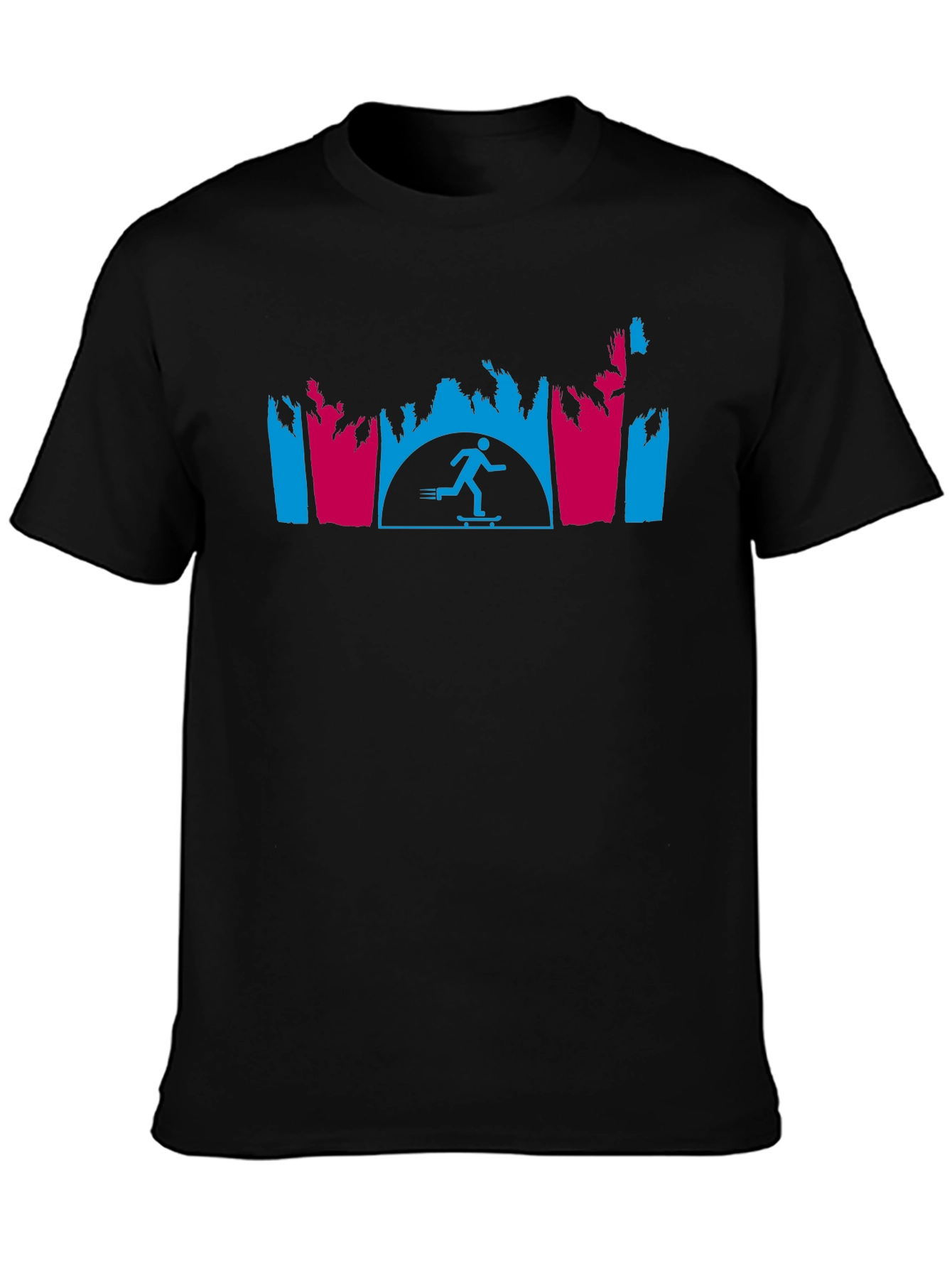 Skate Sunset Graphic Tee - Retro Style