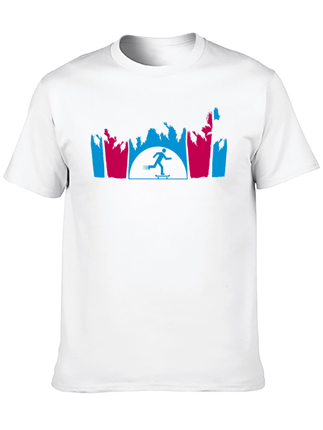 Skate Sunset Graphic Tee - Retro Style