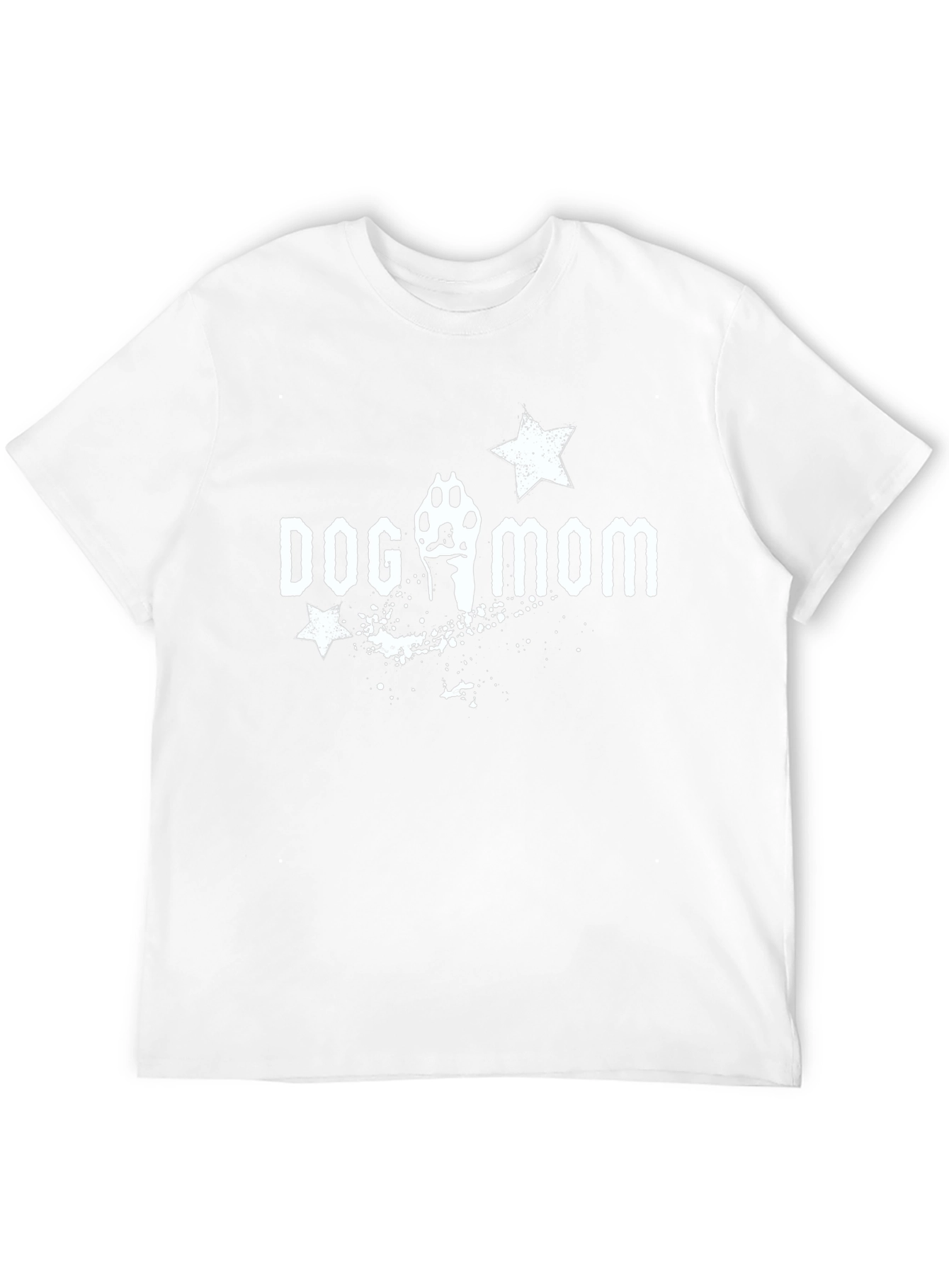 Dog Mom T-Shirt - Paw Print Star Design