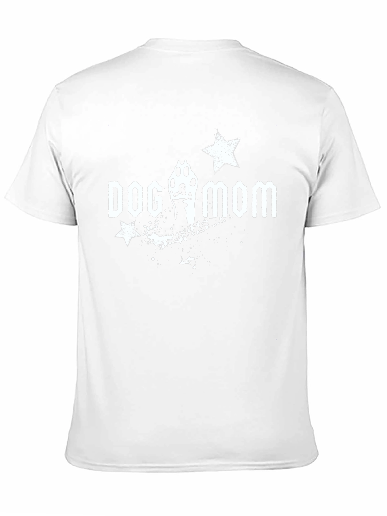 Dog Mom T-Shirt - Paw Print Star Design