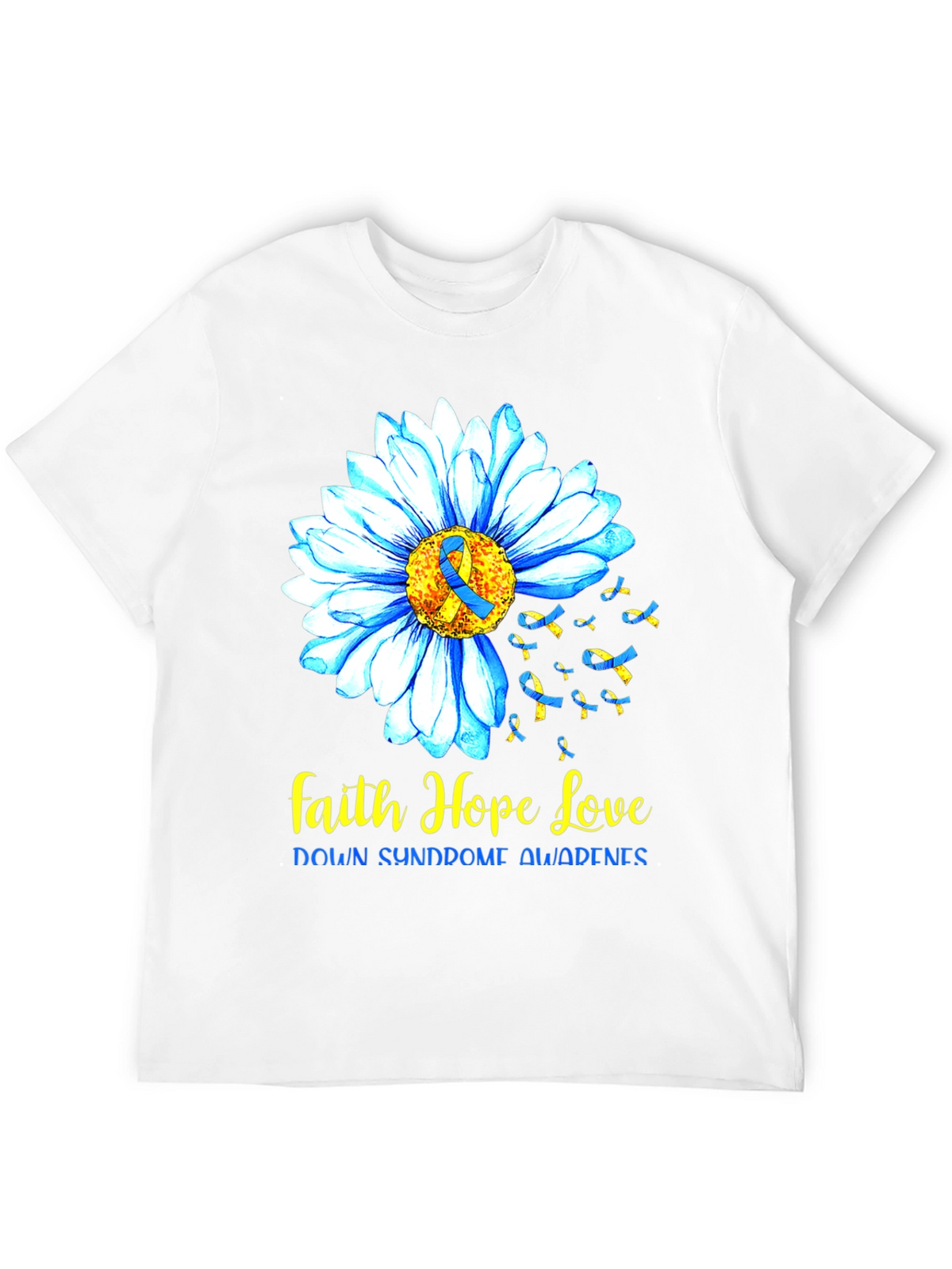 Faith Hope Love Down Syndrome Awareness T-Shirt