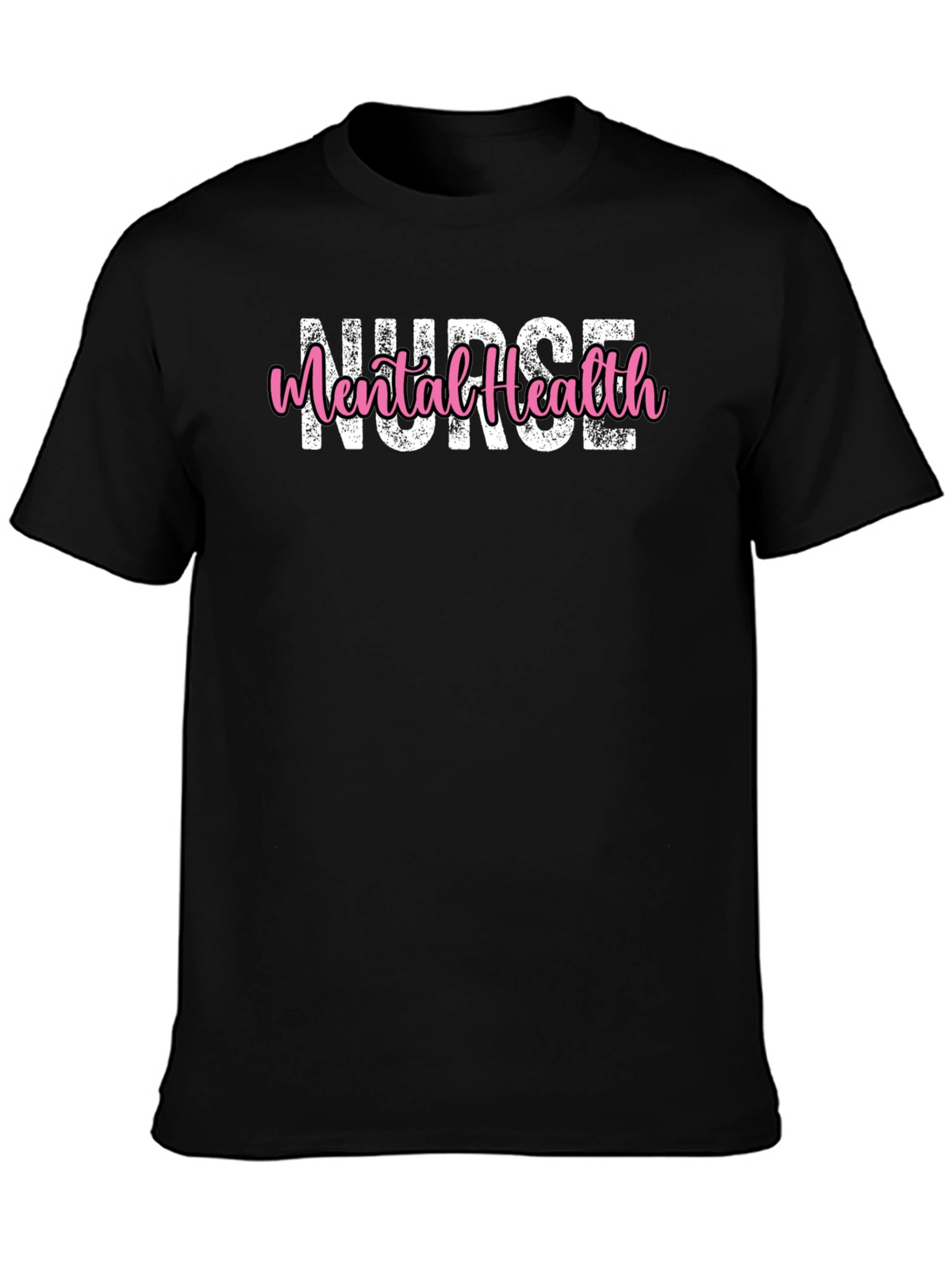 Mental Health Nurse T-Shirt - Unisex Black Tee