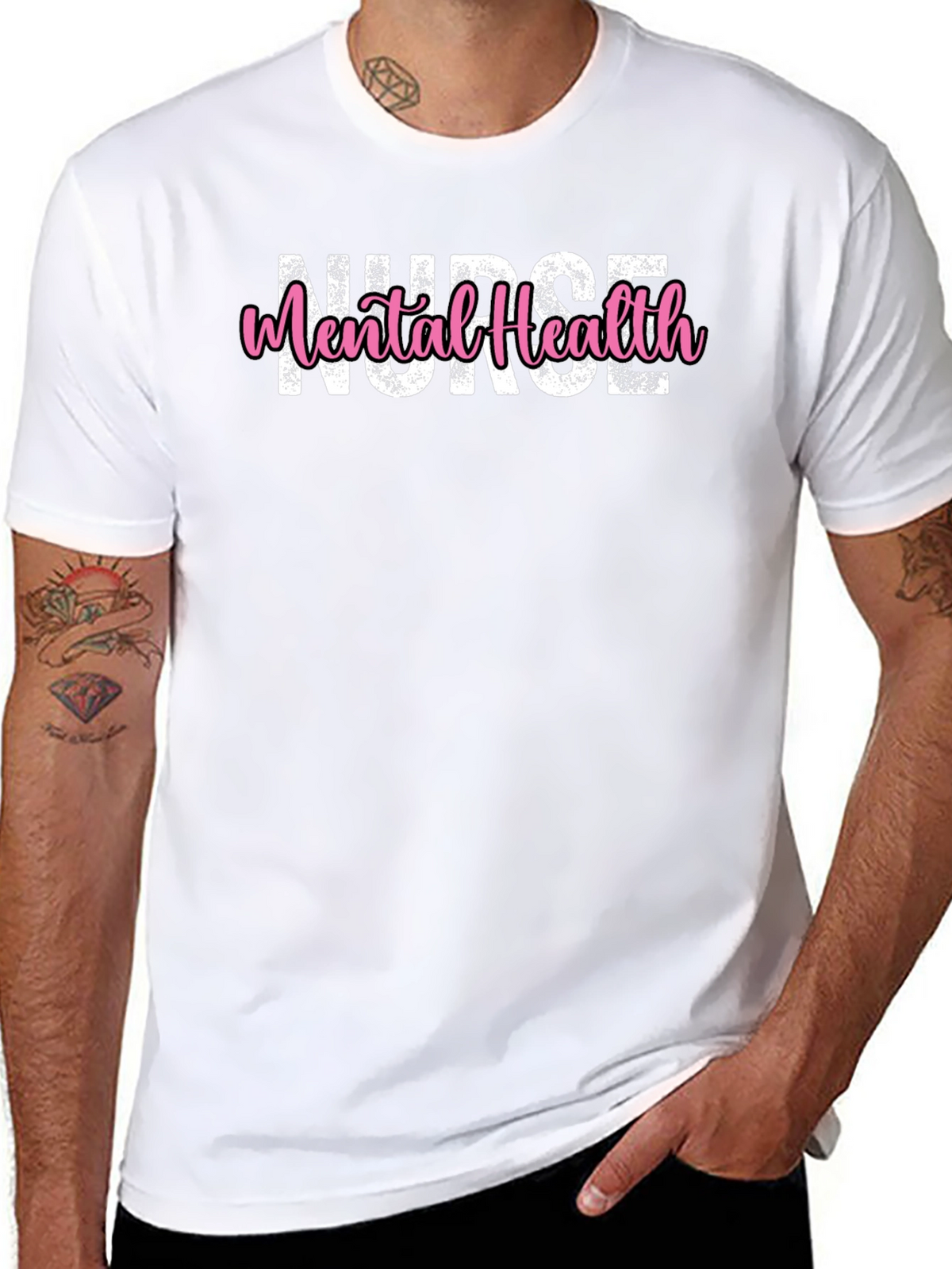 Mental Health Nurse T-Shirt - Unisex Black Tee