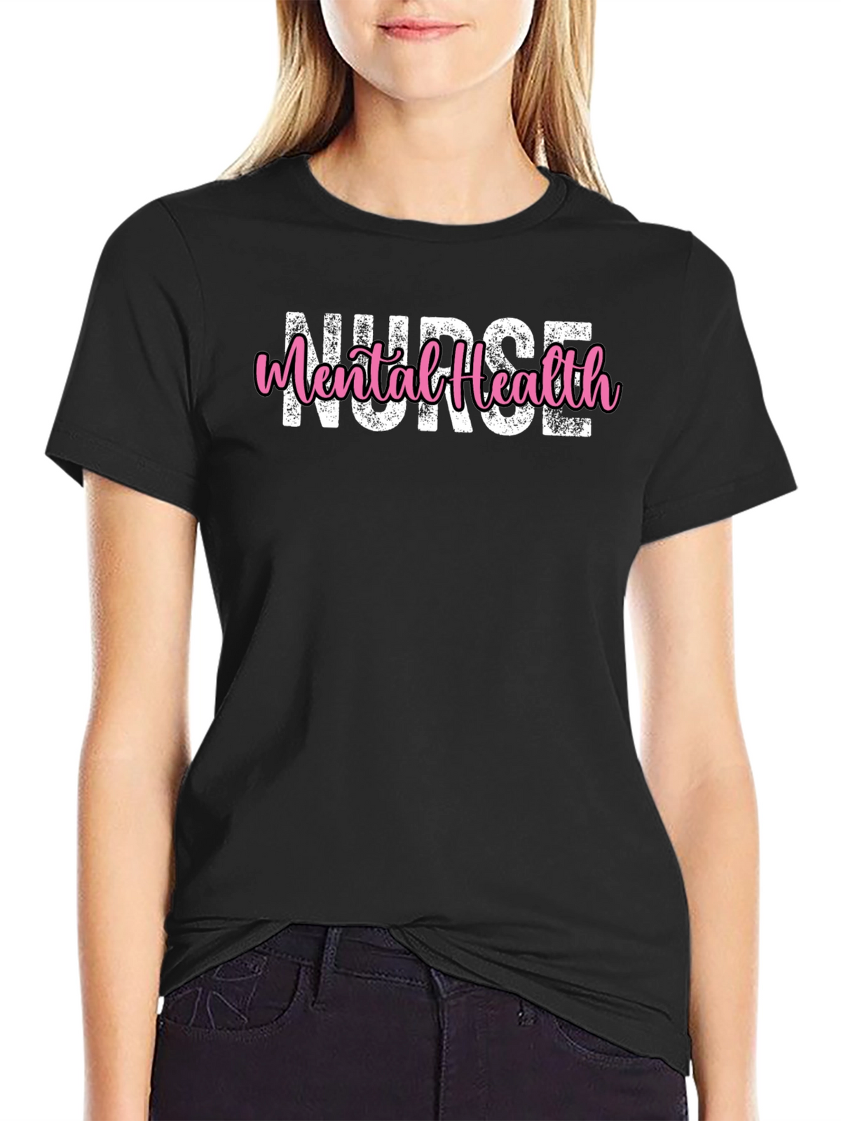 Mental Health Nurse T-Shirt - Unisex Black Tee