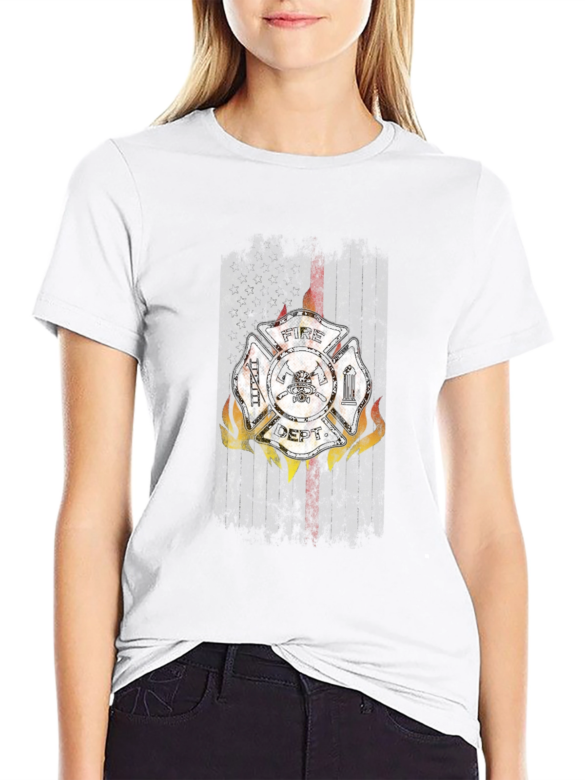 Fire Dept. Graphic T-Shirt