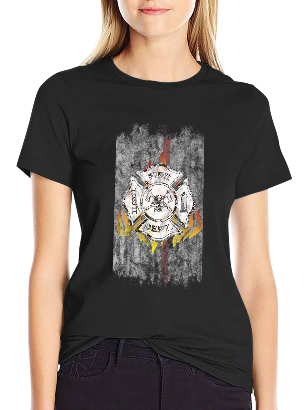 Fire Dept. Graphic T-Shirt