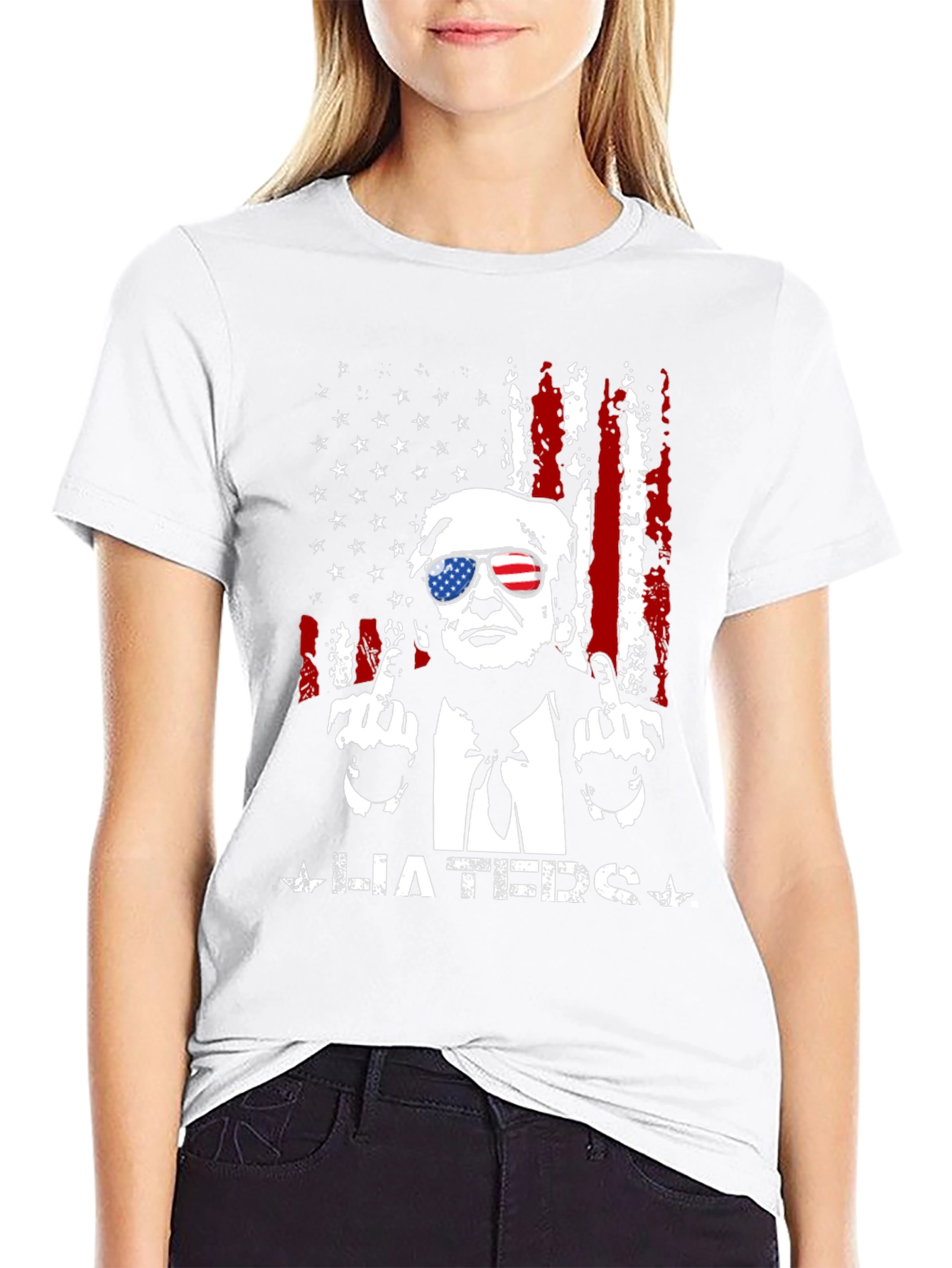 Trump Haters Graphic T-Shirt - Patriotic Design