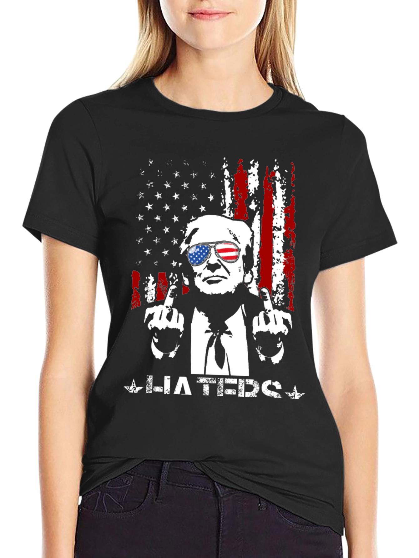 Trump Haters Graphic T-Shirt - Patriotic Design