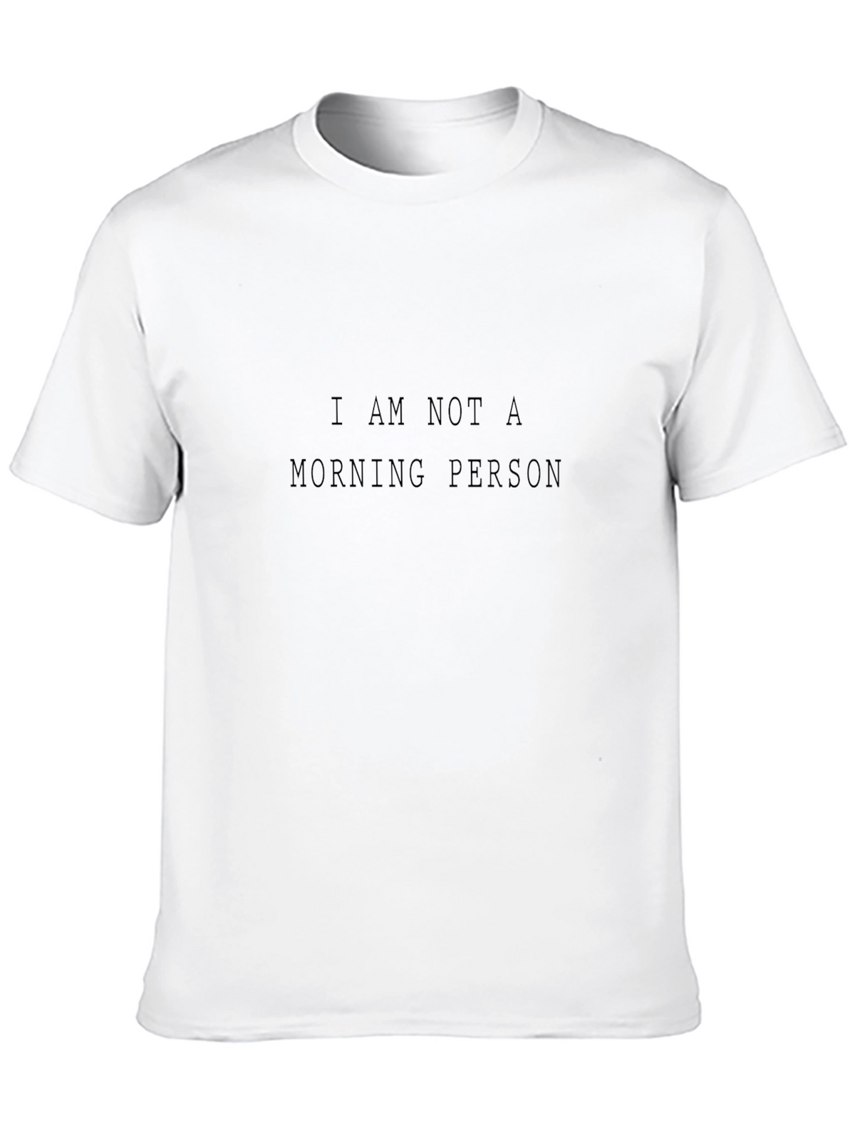 I Am Not A Morning Person Black T-Shirt