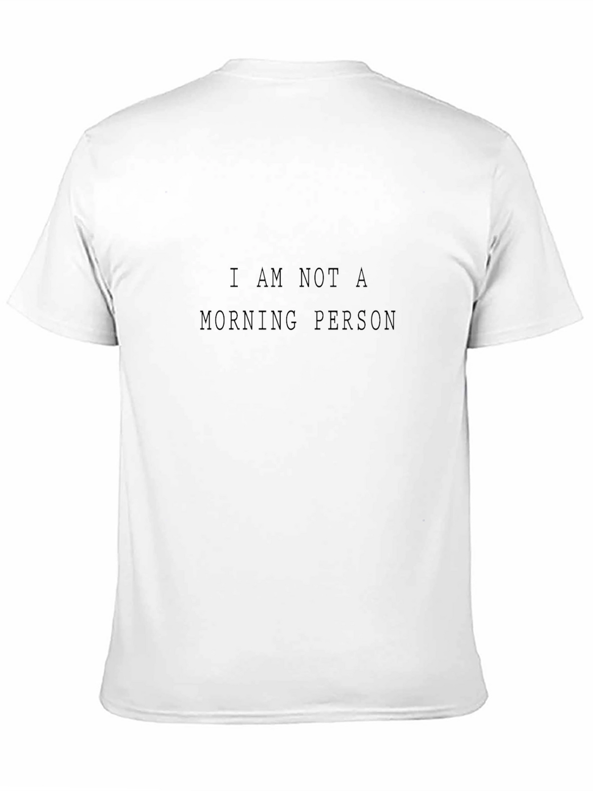 I Am Not A Morning Person Black T-Shirt