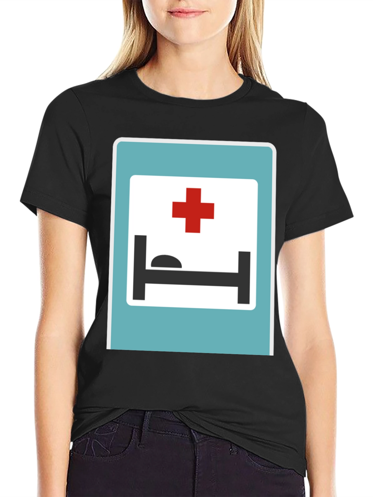 Hospital Sign Graphic T-Shirt