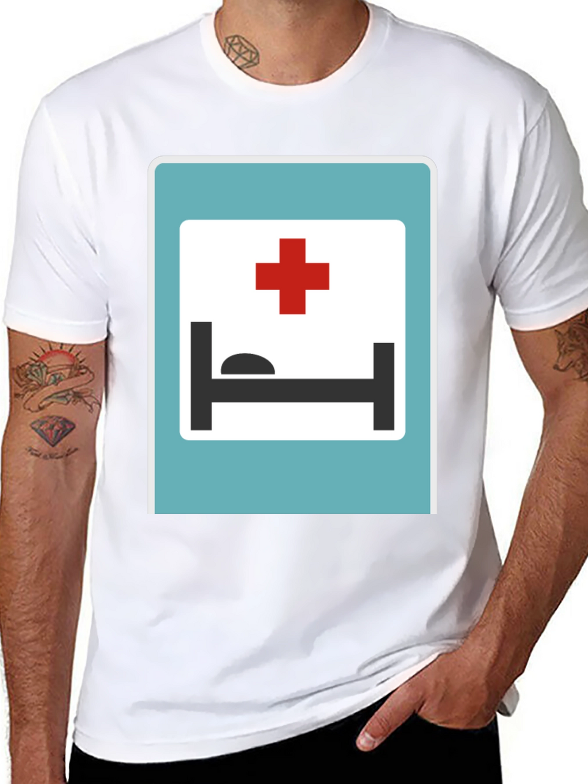Hospital Sign Graphic T-Shirt
