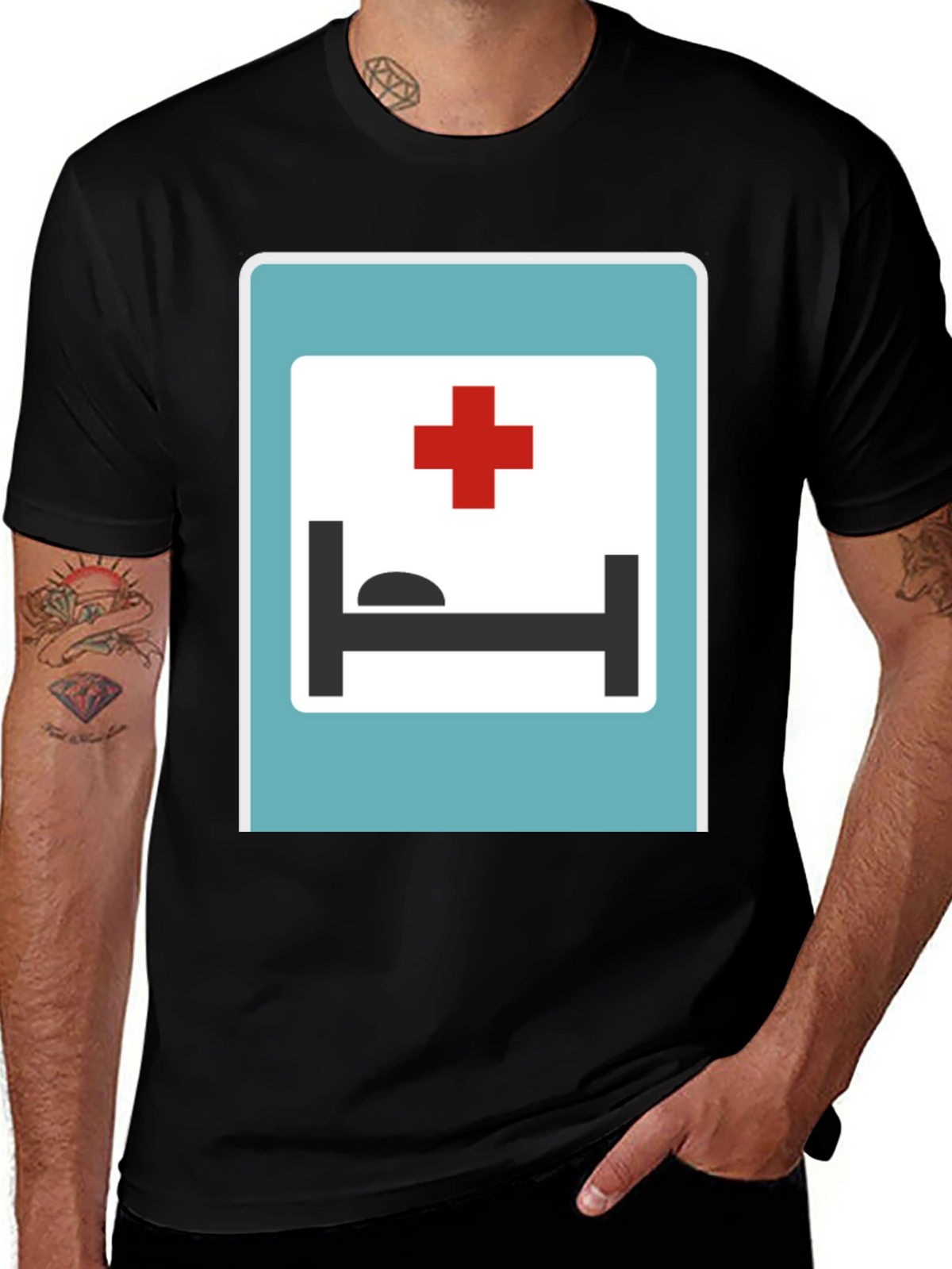 Hospital Sign Graphic T-Shirt