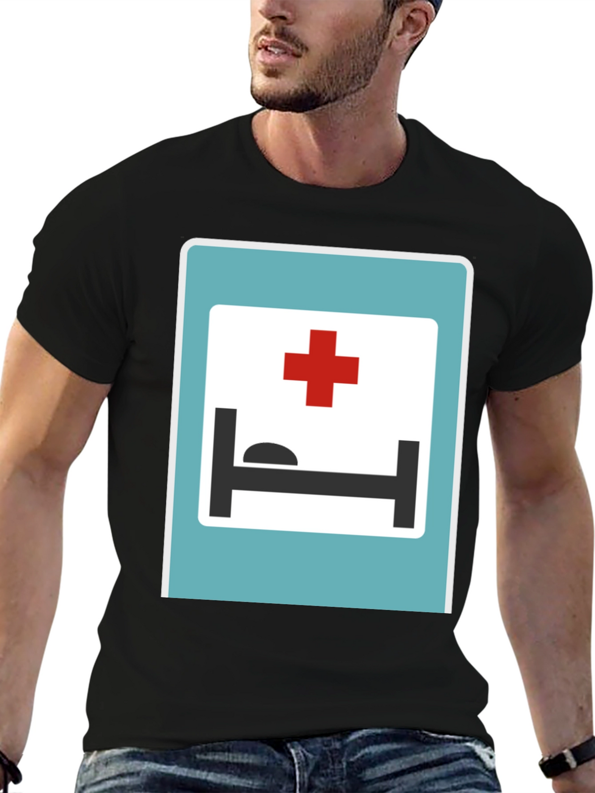 Hospital Sign Graphic T-Shirt