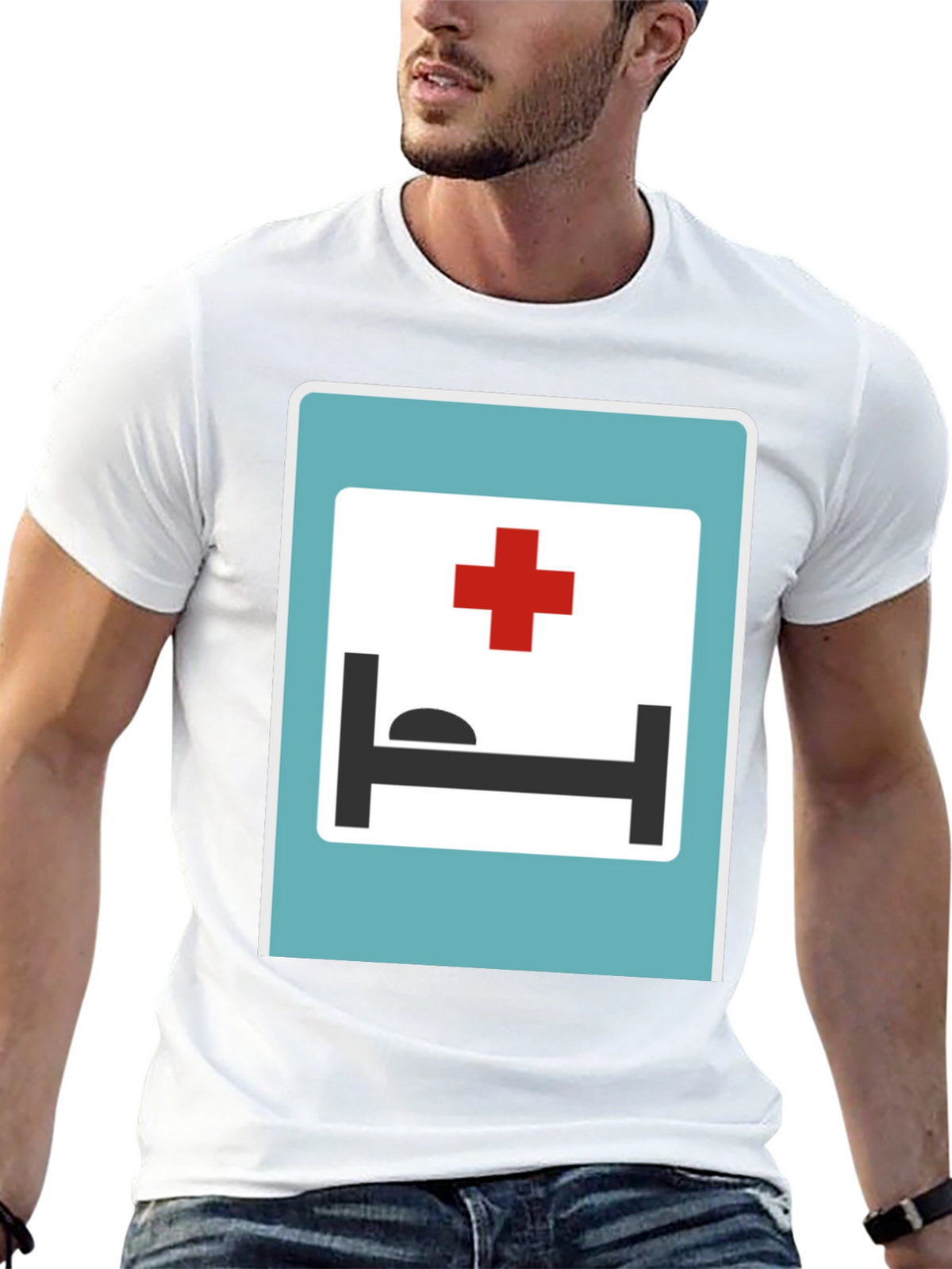 Hospital Sign Graphic T-Shirt