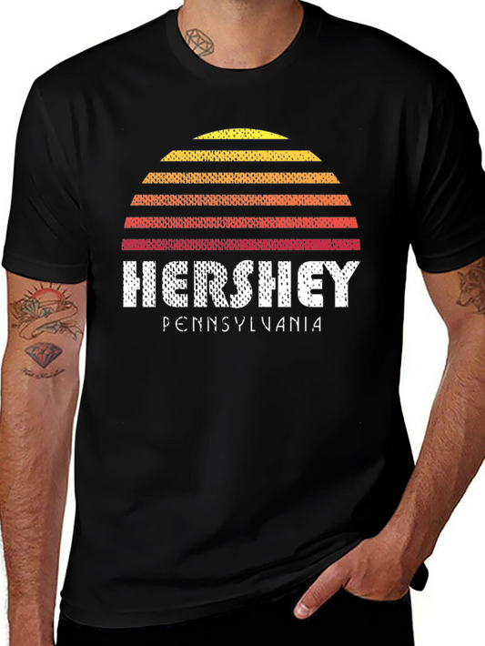 Retro Hershey Pennsylvania Black T-Shirt