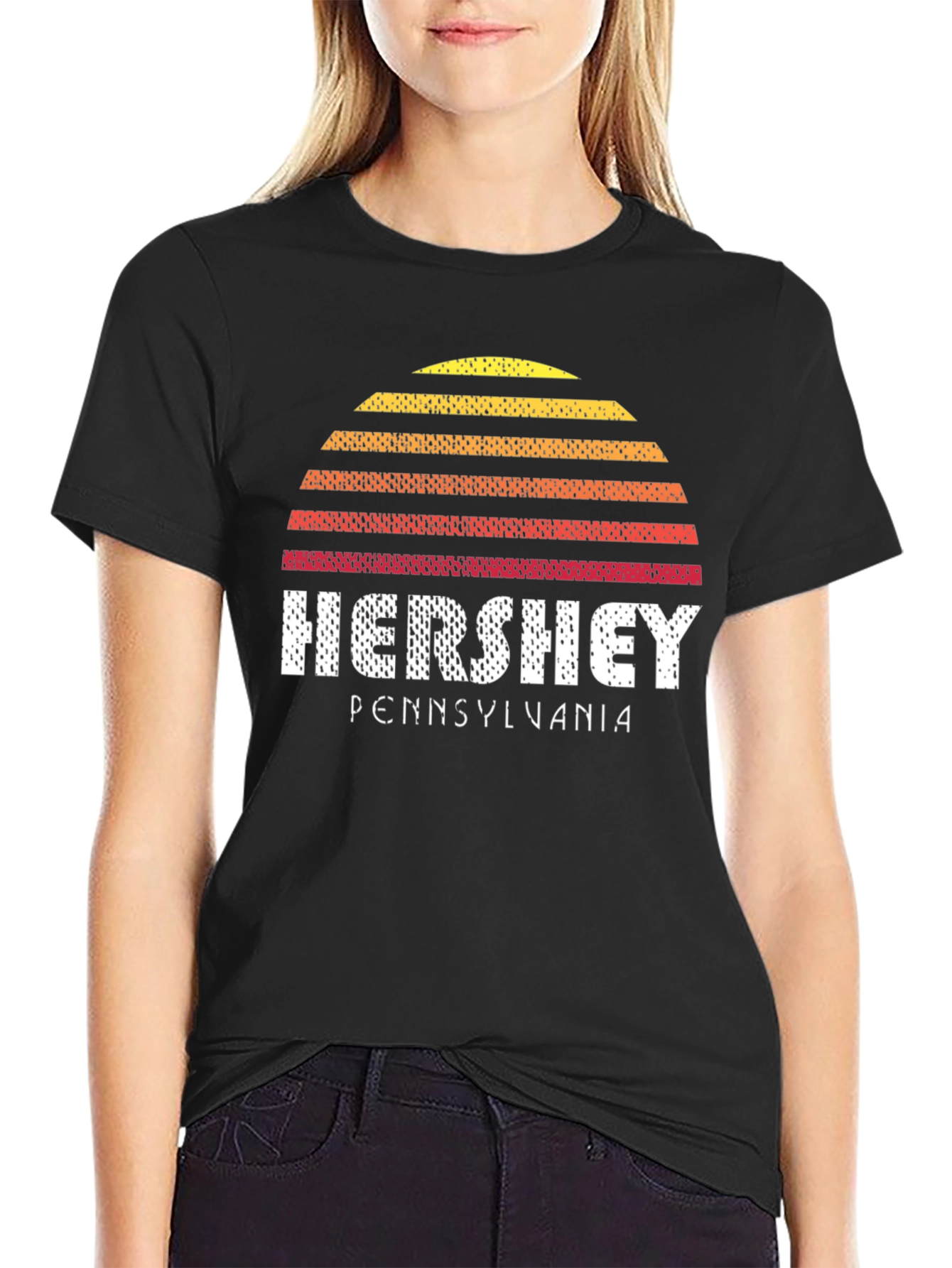 Retro Hershey Pennsylvania Black T-Shirt