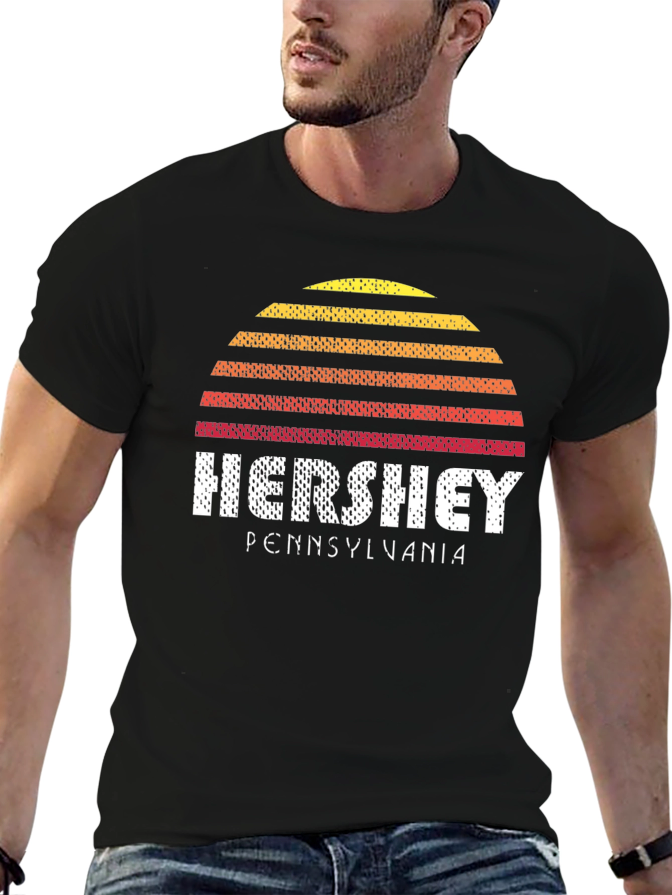Retro Hershey Pennsylvania Black T-Shirt
