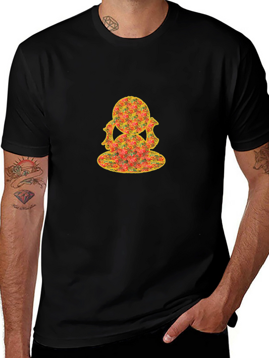 Unique Pattern Black T-Shirt