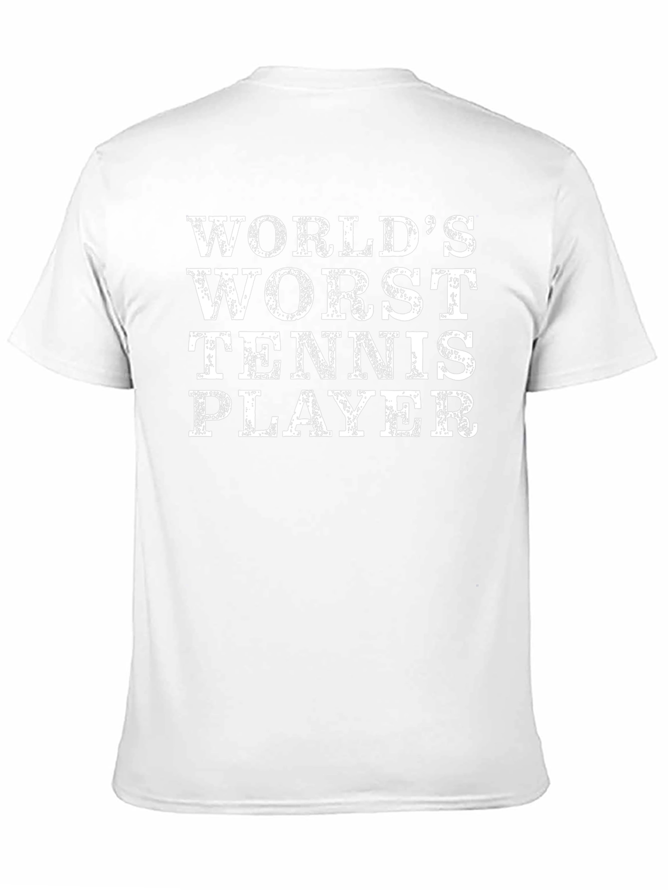 Worlds Worst Tennis Player Black T-Shirt