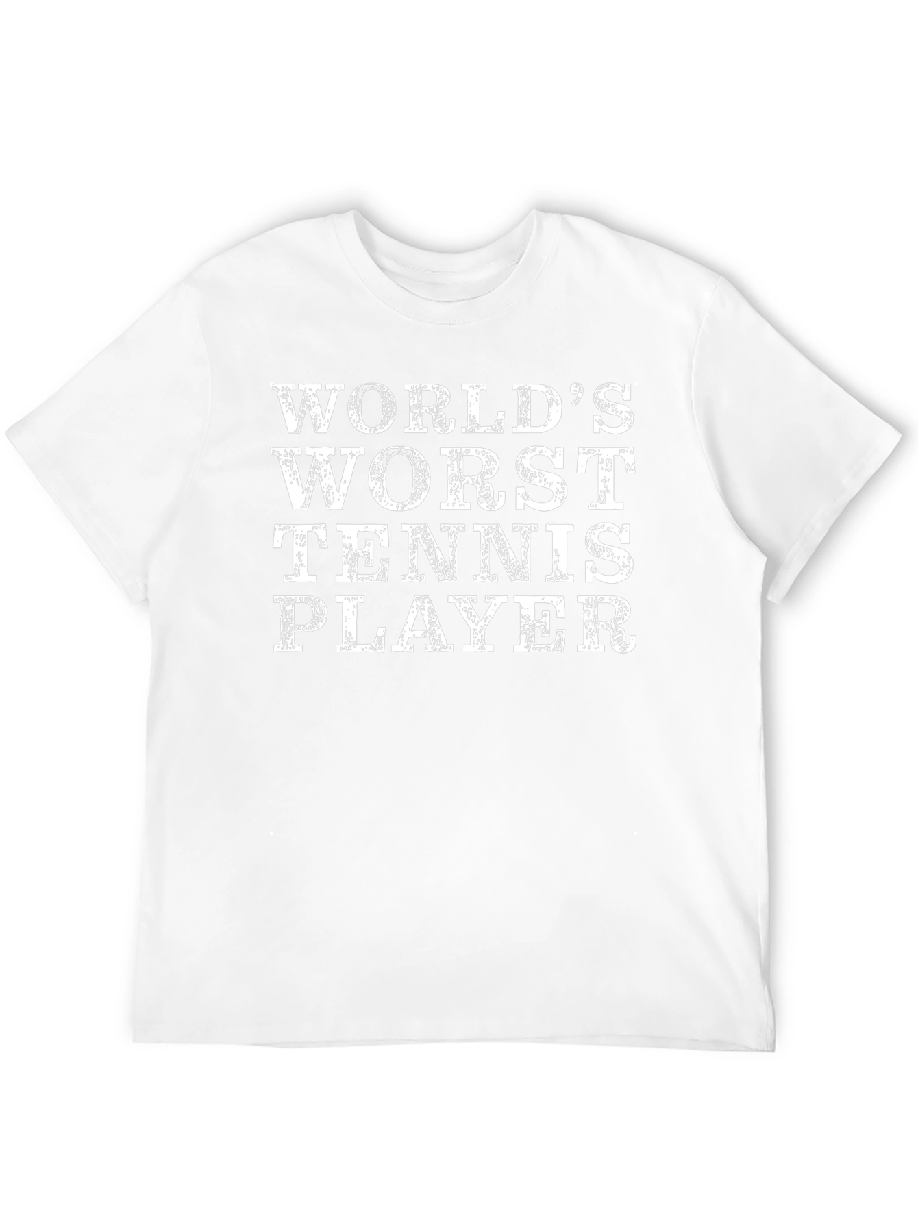 Worlds Worst Tennis Player Black T-Shirt