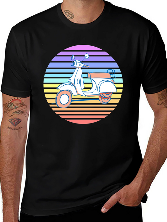 Retro Scooter T-Shirt - Vintage Style Graphic Tee