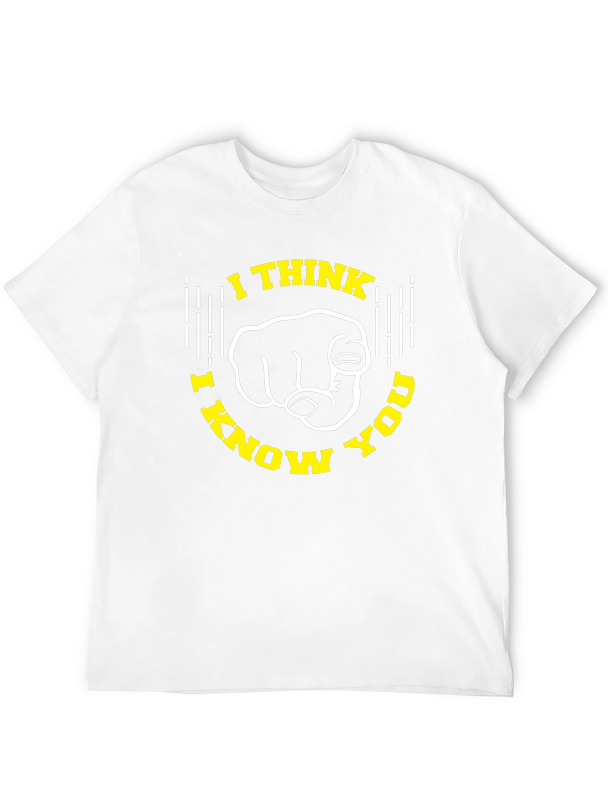 I Think I Know You Black Graphic Tee