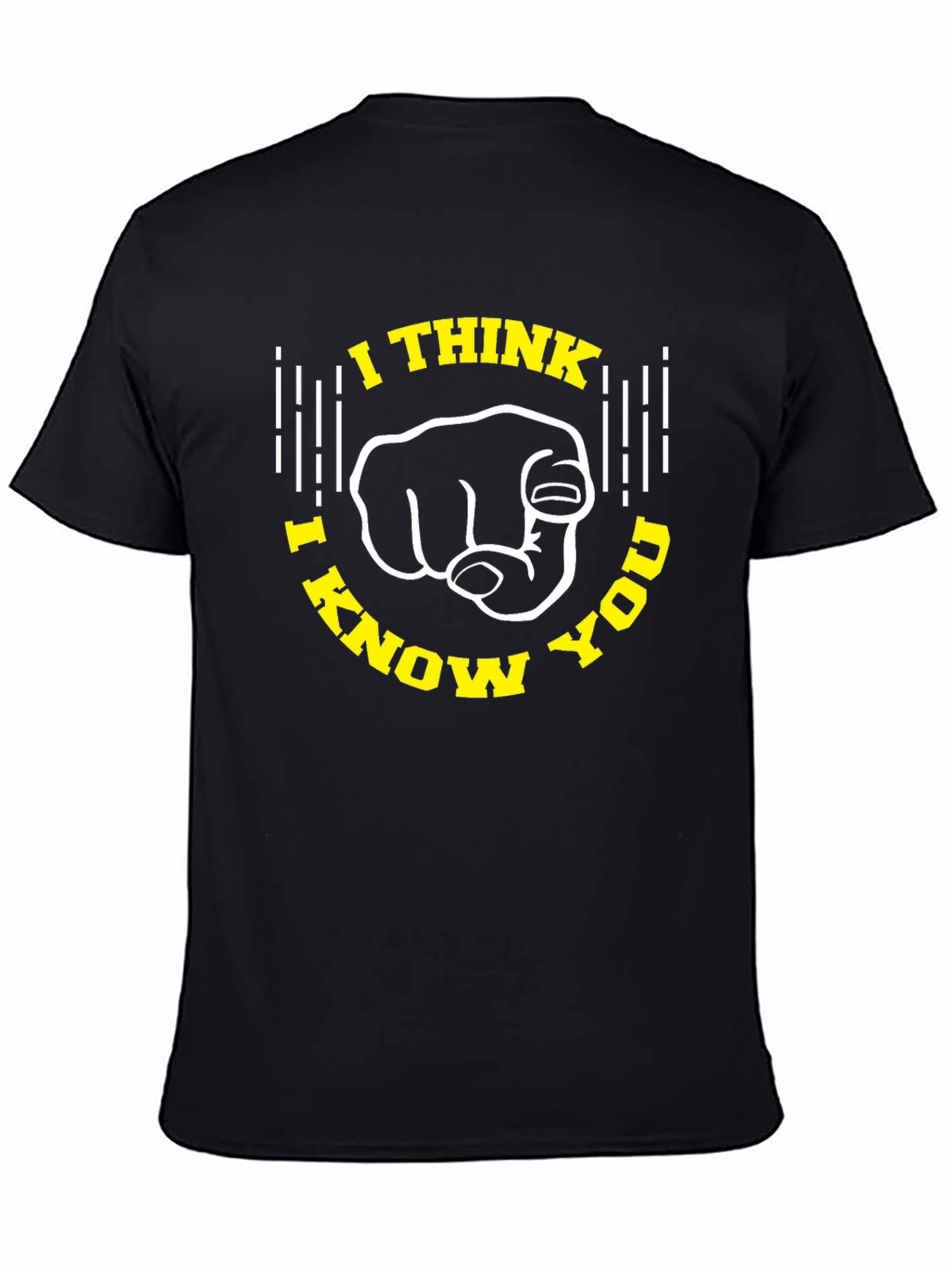 I Think I Know You Black Graphic Tee
