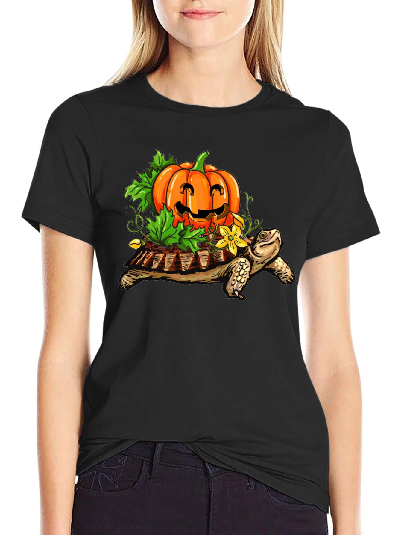Turtle with Pumpkin T-Shirt