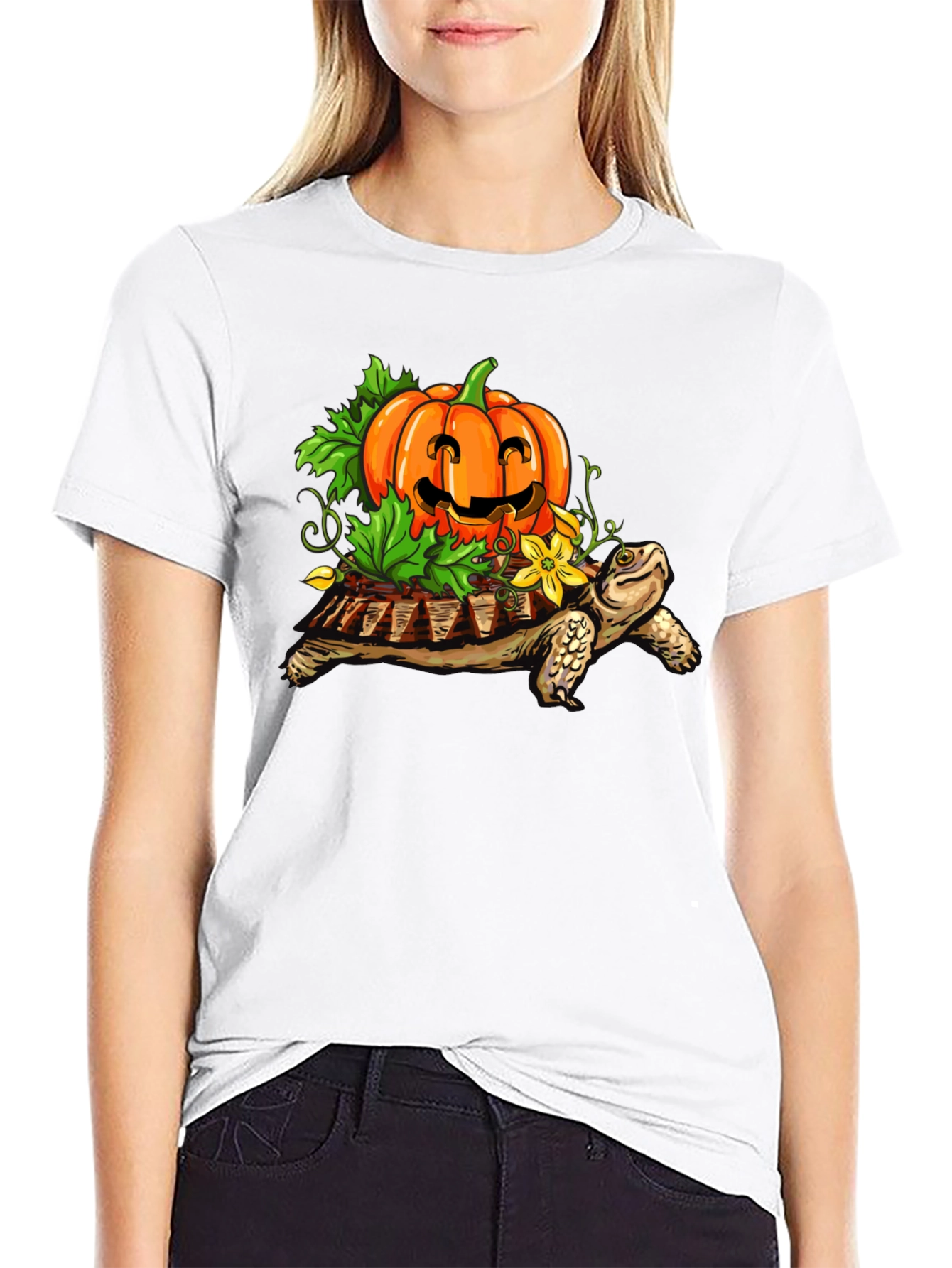 Turtle with Pumpkin T-Shirt