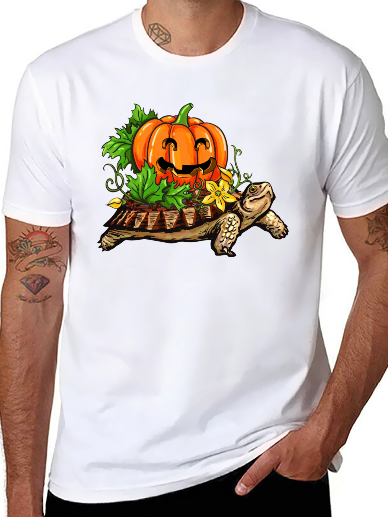 Turtle with Pumpkin T-Shirt