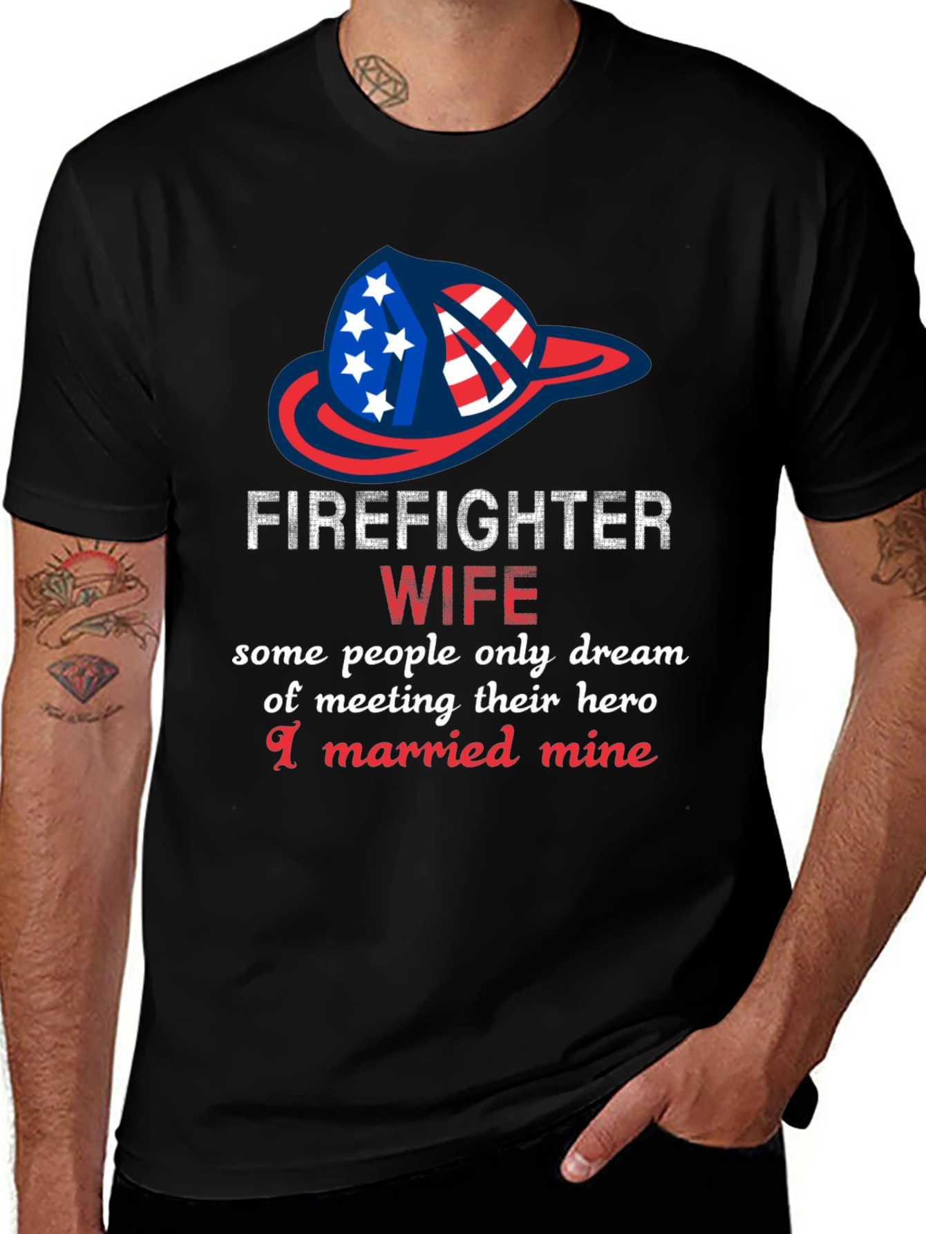Firefighter Wife Graphic T-Shirt