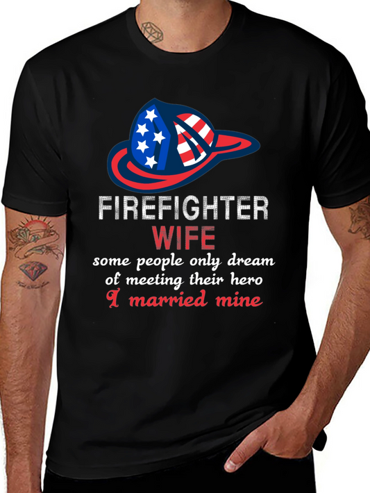Firefighter Wife Graphic T-Shirt