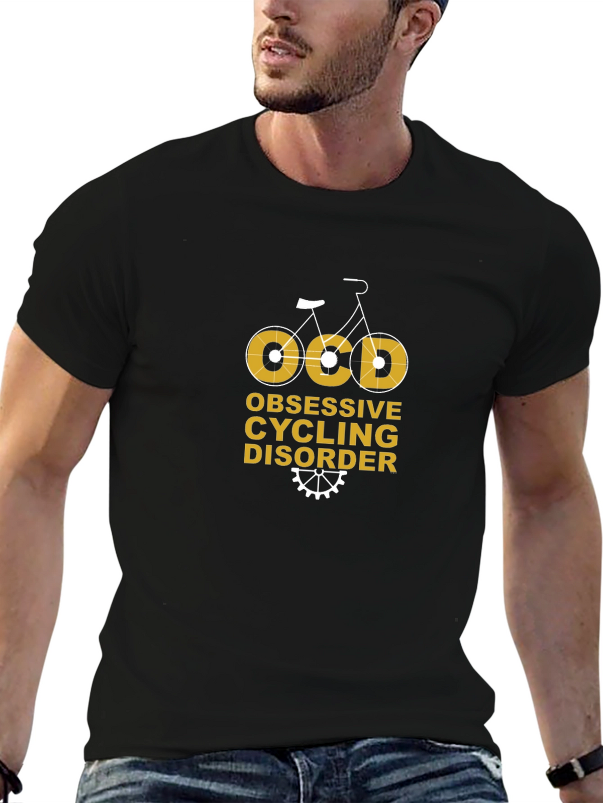 OCD Obsessive Cycling Disorder Black T-Shirt