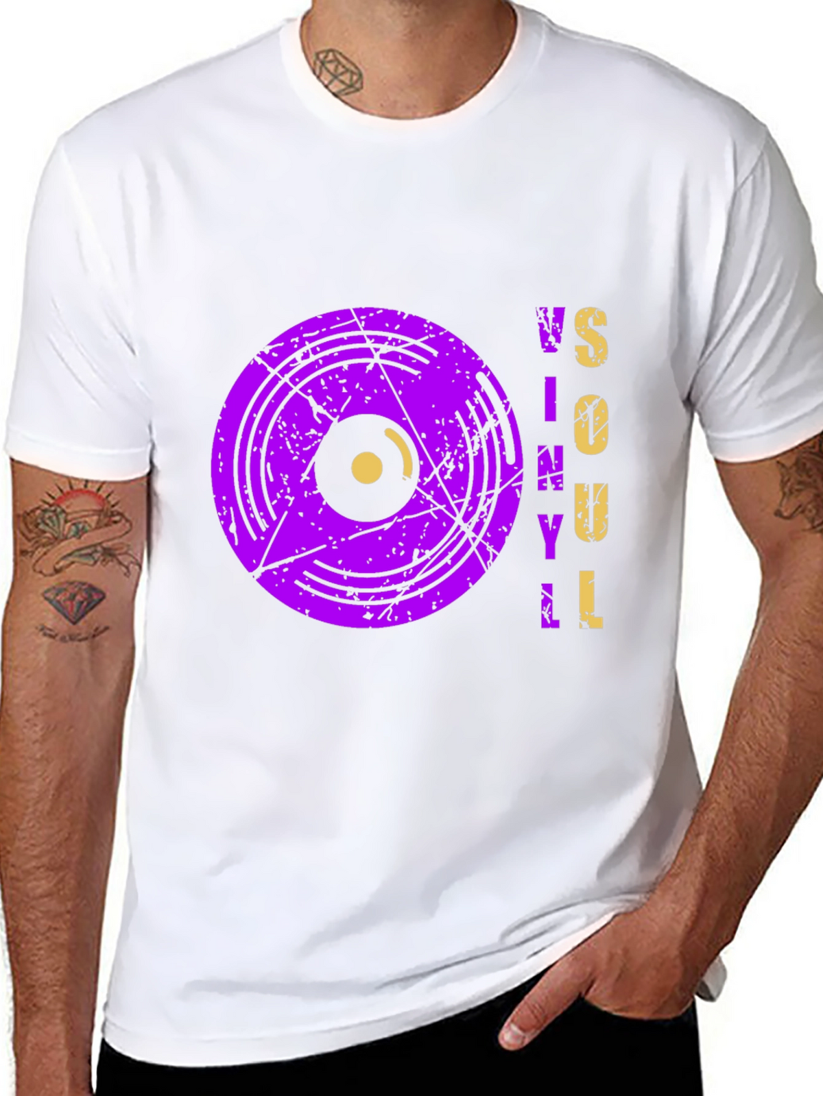 Vinyl Soul Graphic Tee - Retro Music Lovers Shirt