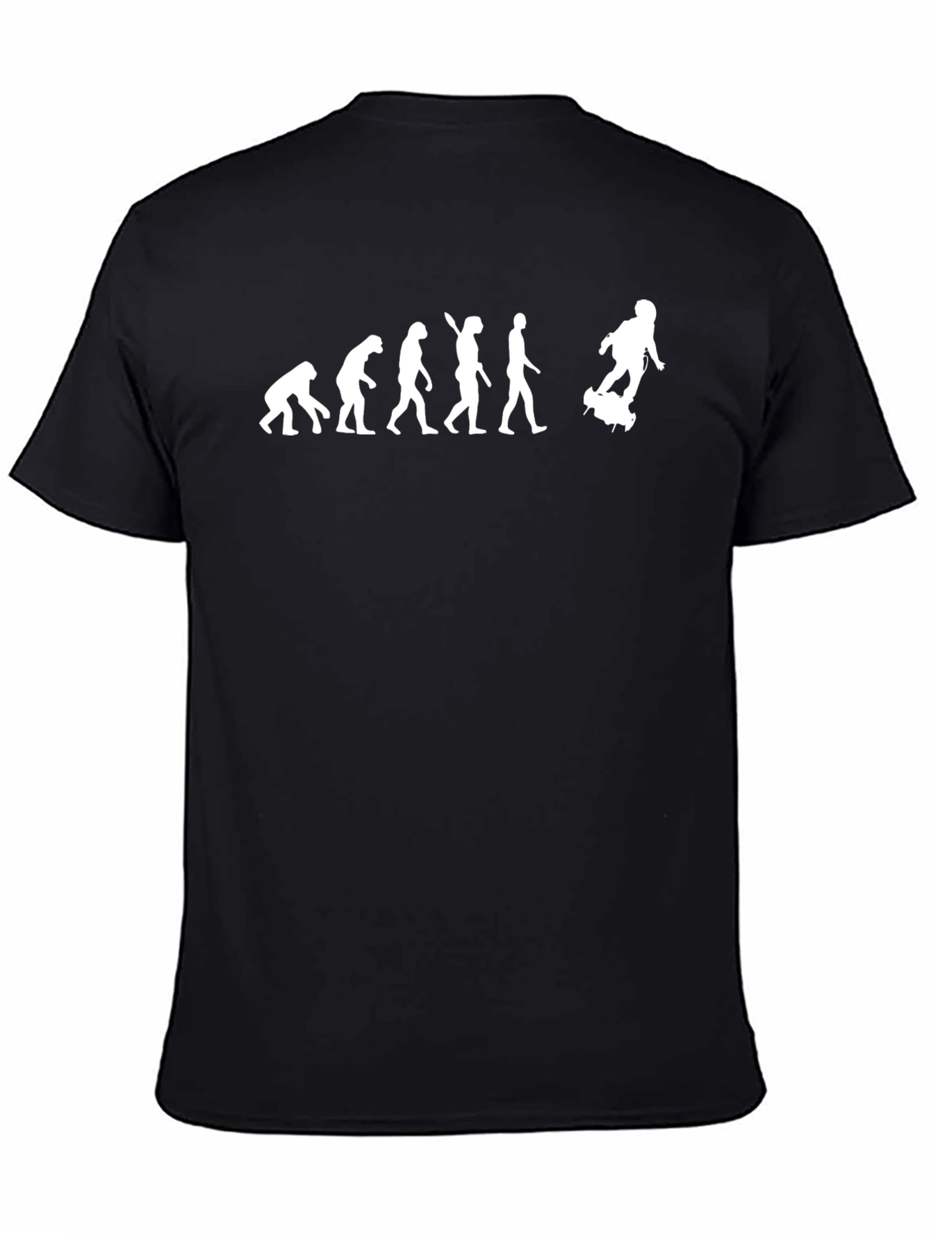 Evolution of Skateboarding T-Shirt - Black Cotton Tee