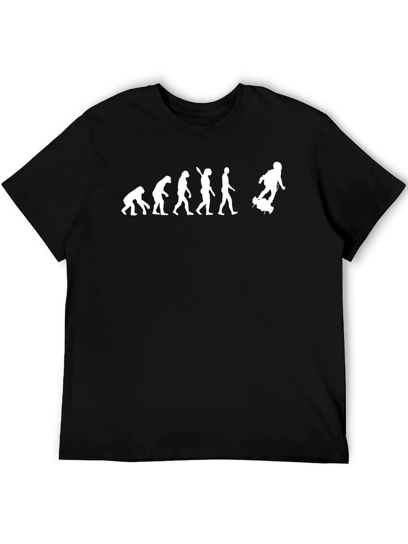 Evolution of Skateboarding T-Shirt - Black Cotton Tee