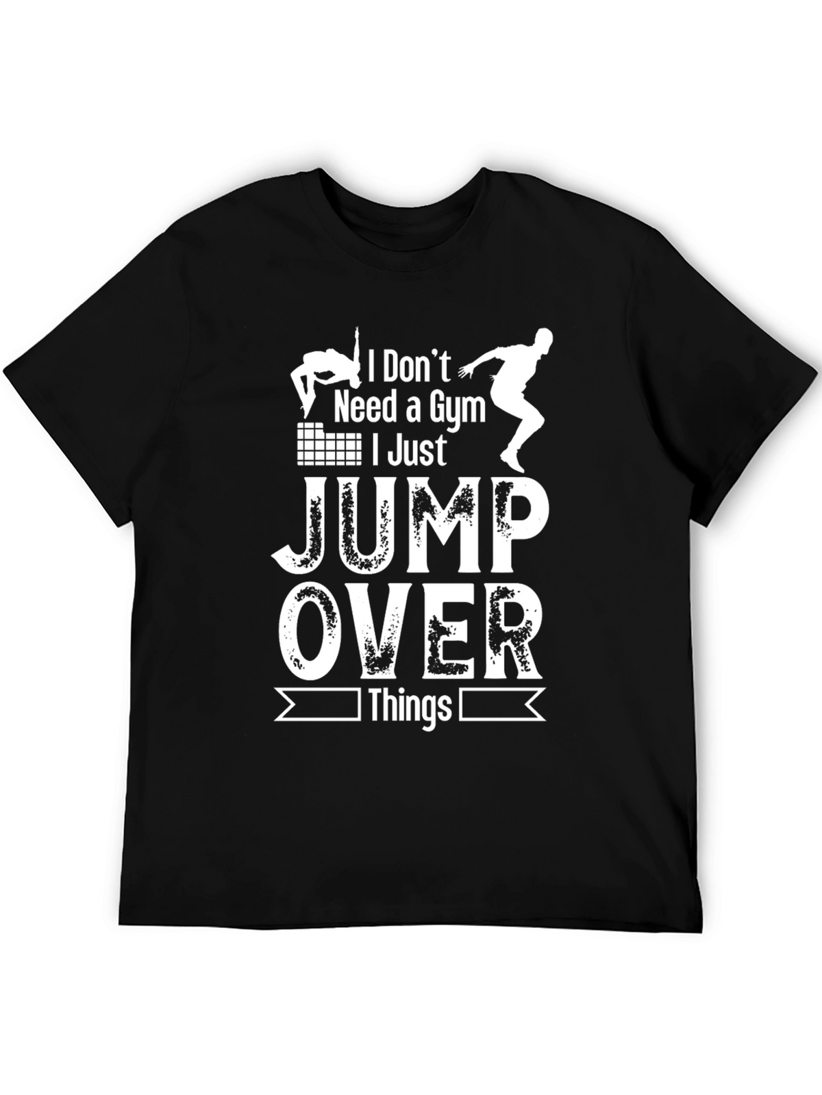 Gym-Free Jumper Black T-Shirt