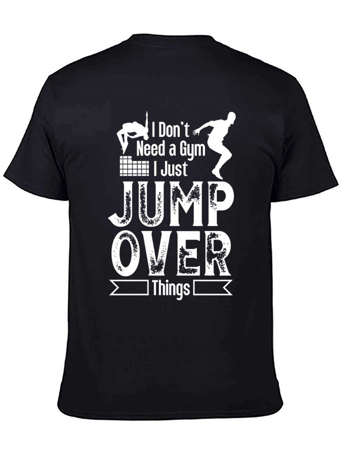 Gym-Free Jumper Black T-Shirt