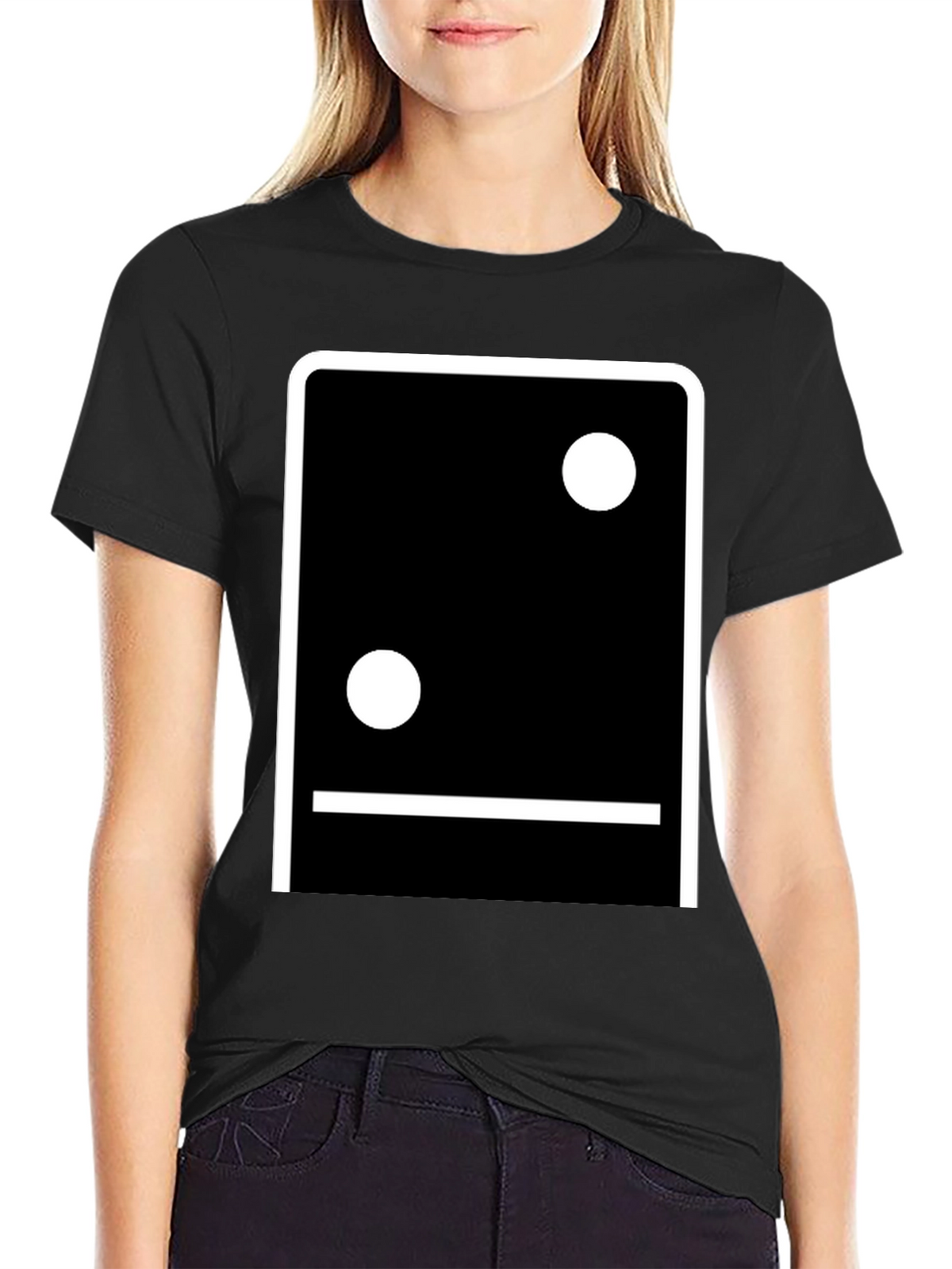 Minimalist Domino Inspired Graphic T-Shirt