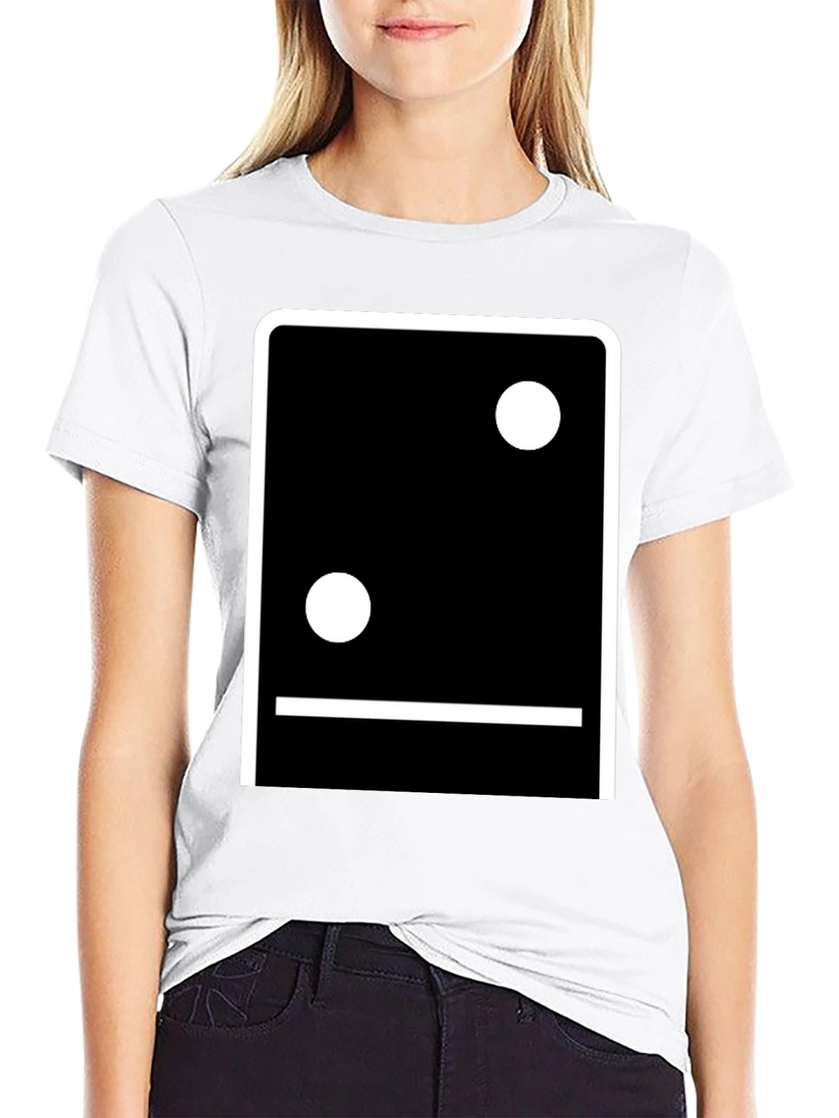 Minimalist Domino Inspired Graphic T-Shirt