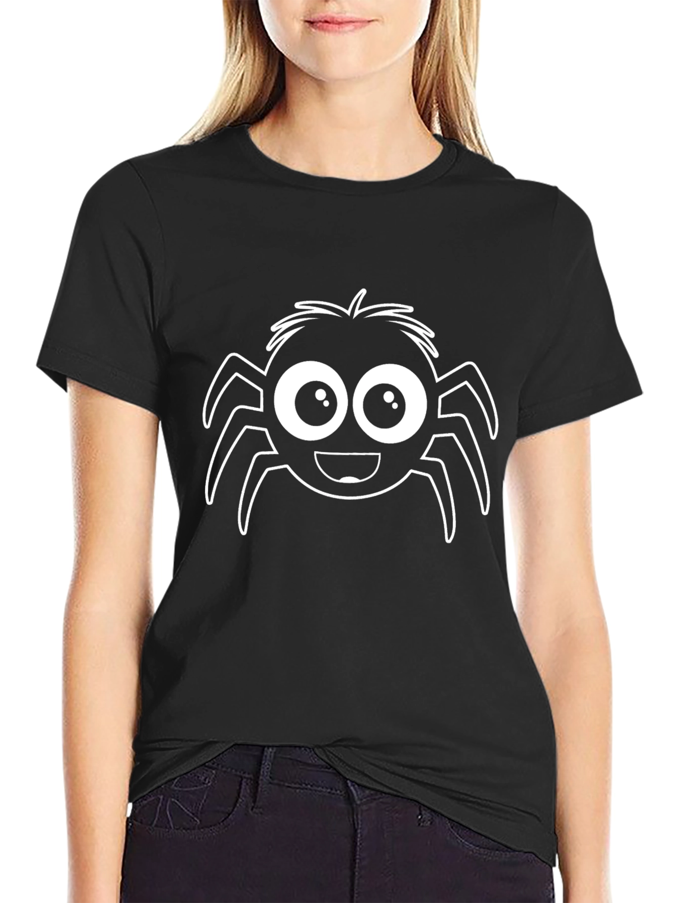 Spider Graphic T-Shirt - Cute Cartoon Design