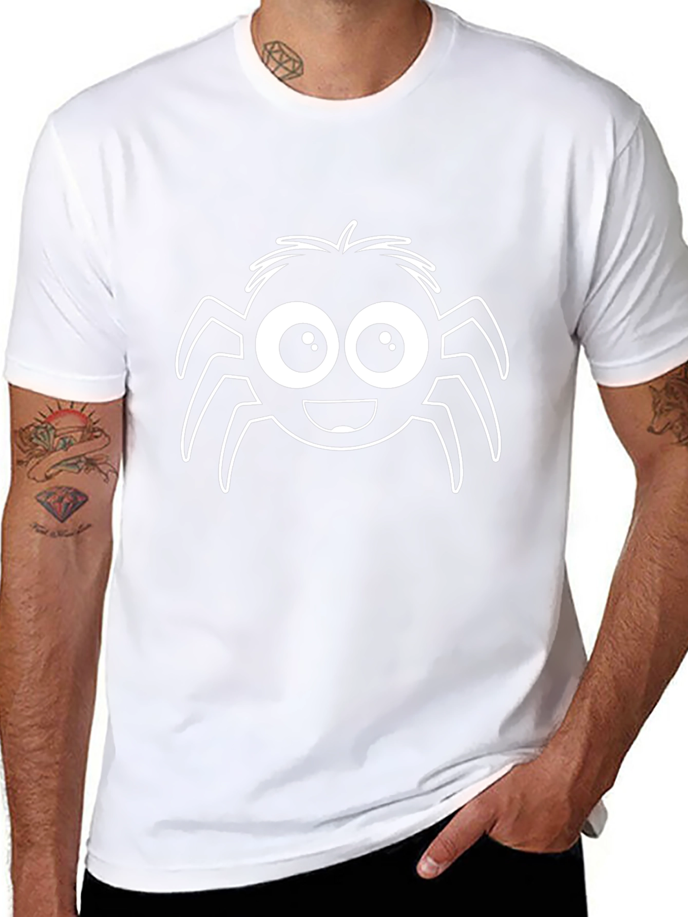 Spider Graphic T-Shirt - Cute Cartoon Design